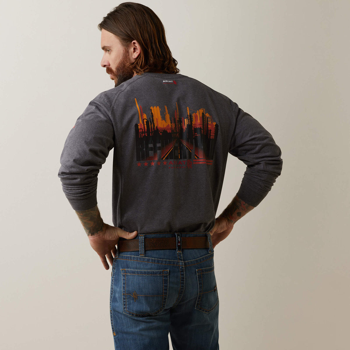 Ariat / FR Air Refinery Row Graphic Henley Top