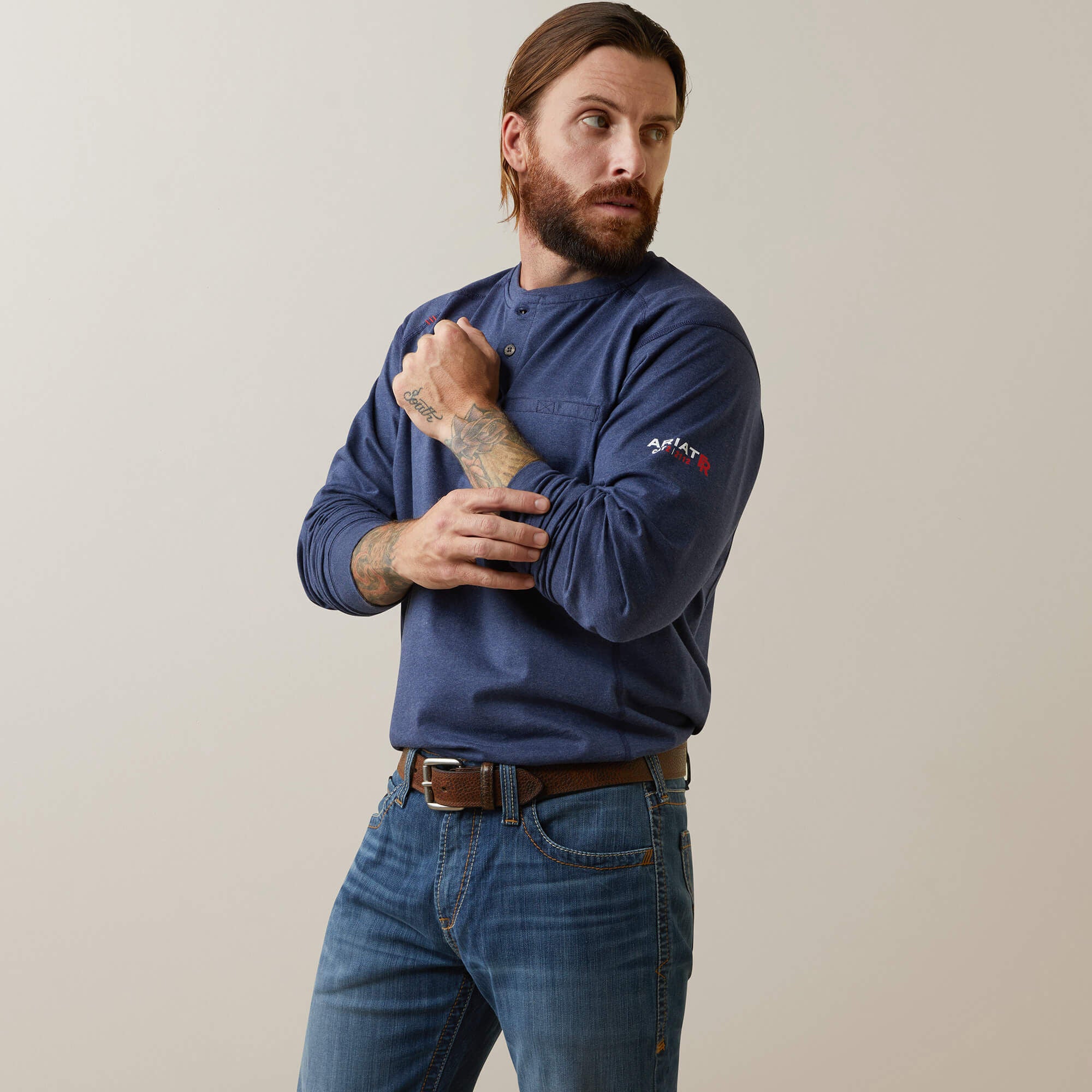 Ariat / FR Air Refinery Row Graphic Henley Top
