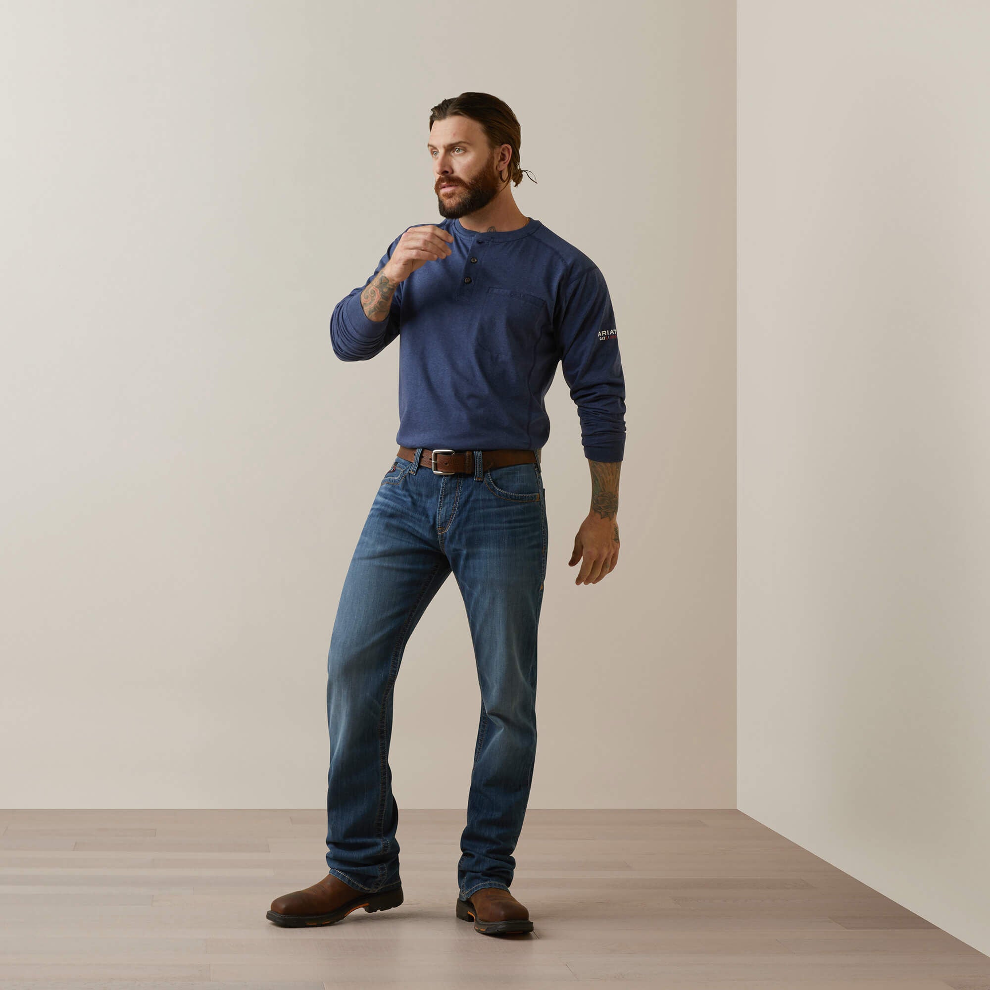 Ariat / FR Air Refinery Row Graphic Henley Top