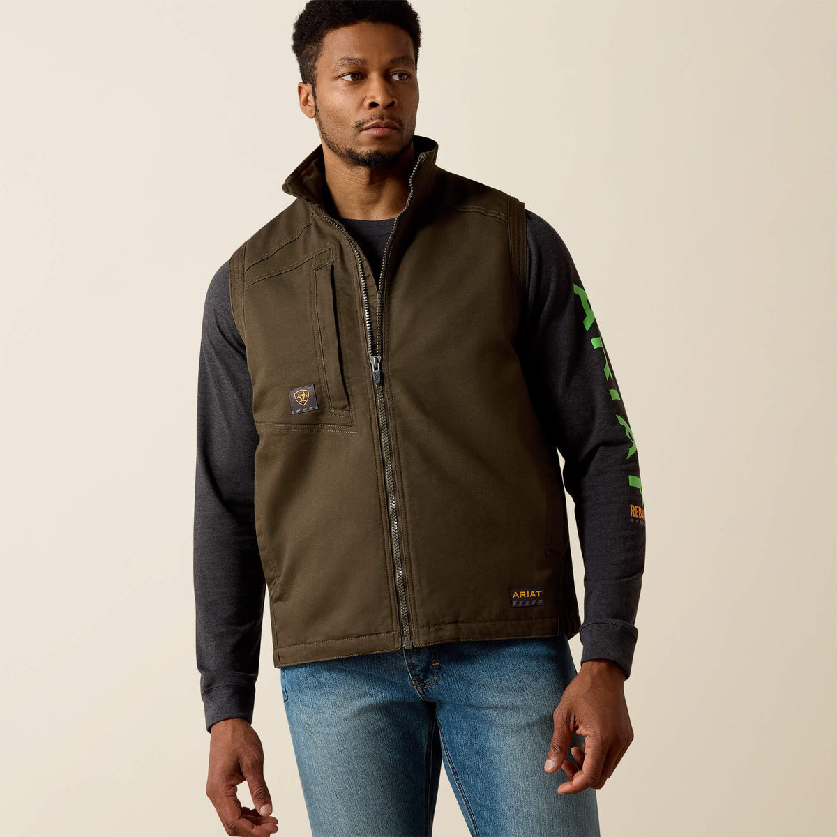 Ariat / Rebar Washed DuraCanvas Insulated Vest
