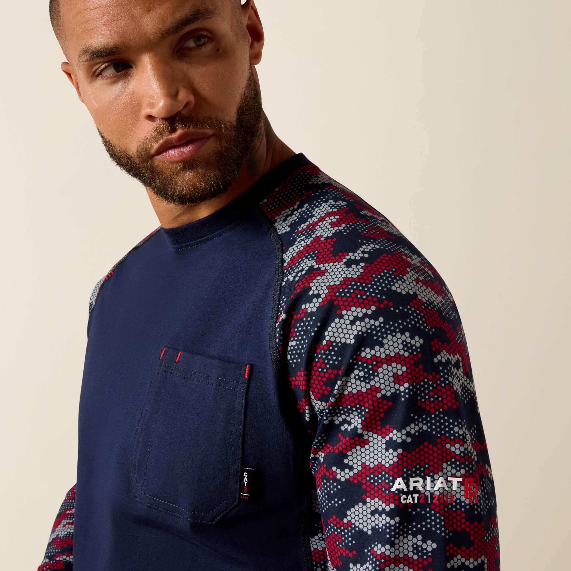 Ariat / FR AC Stretch Camo Baseball T-Shirt