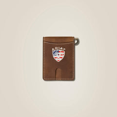 Ariat / Flag Shield Clip Wallet
