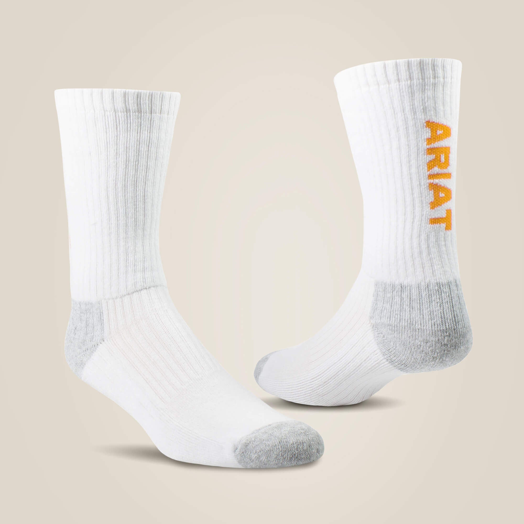 Ariat / Premium Ringspun Cotton Crew Work Sock 3 Pair Pack