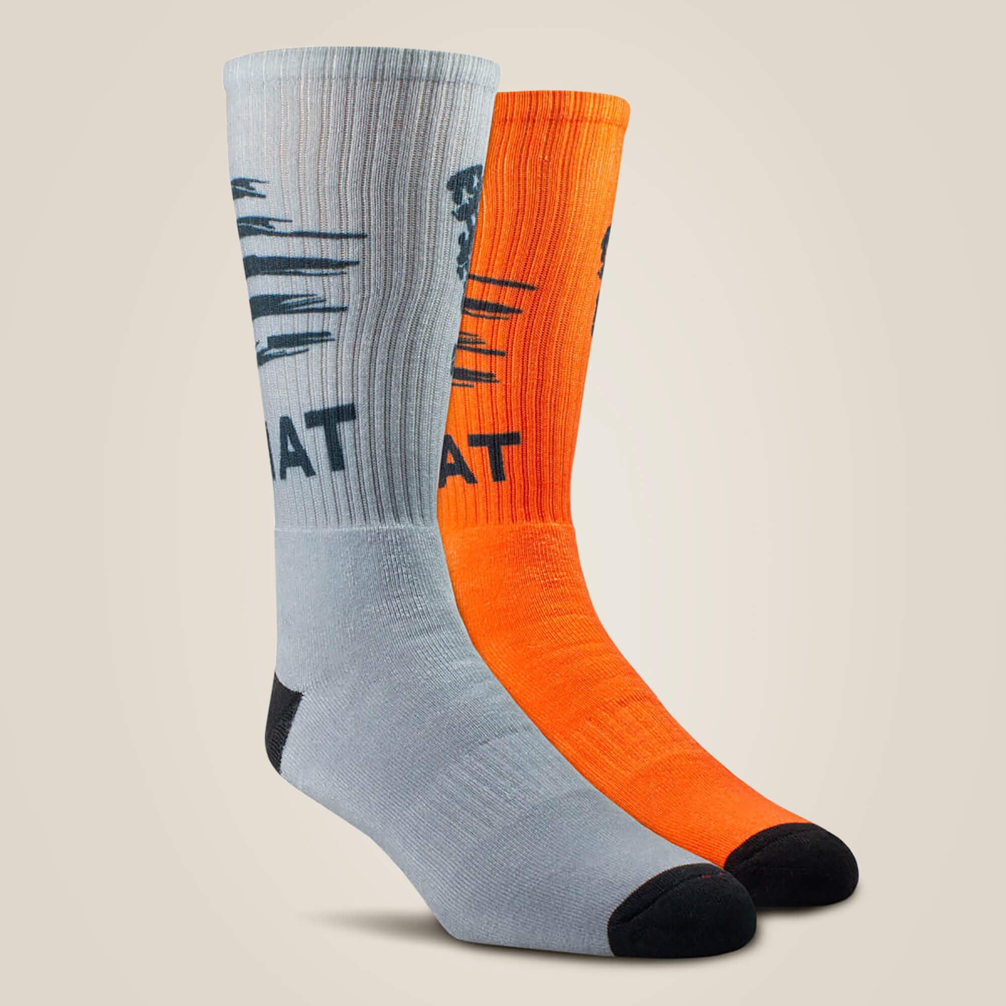 Ariat / Patriot Graphic Crew Work Sock 2 Pair Multi Color Pack