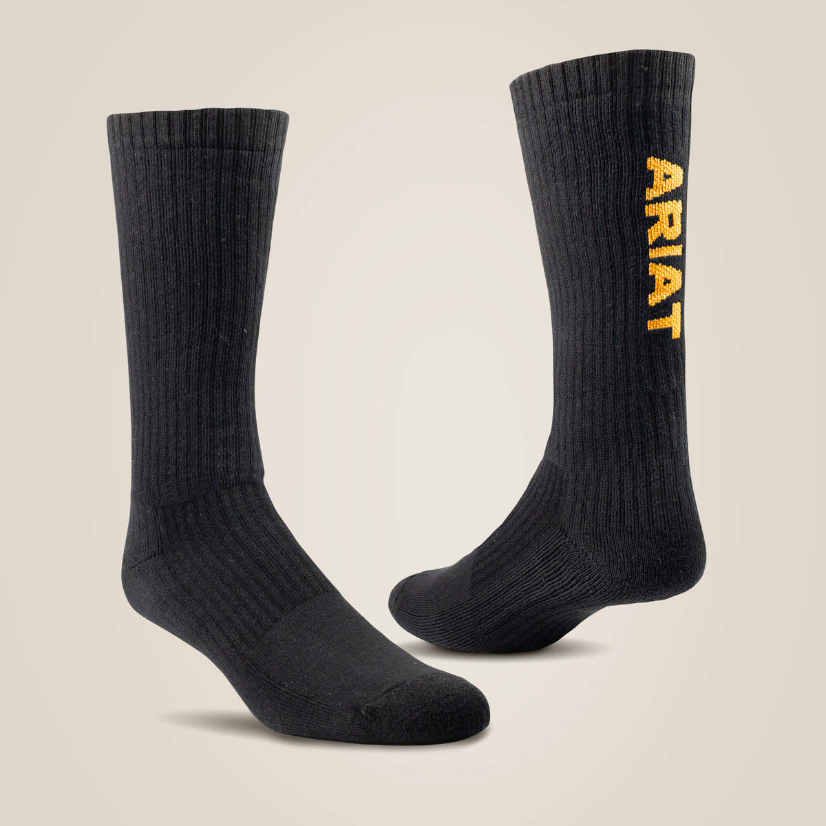 Ariat / Premium Ringspun Cotton Mid Calf Work Sock 3 Pair Pack