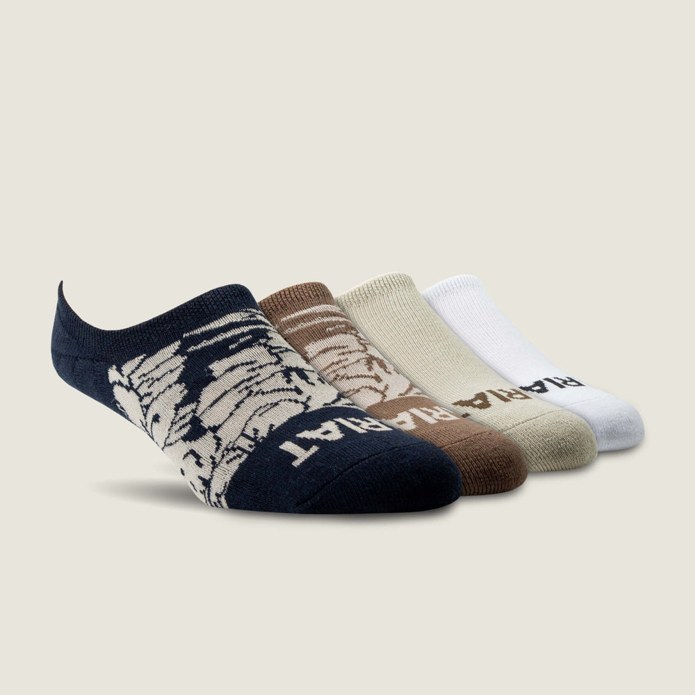 Ariat / Hilo No Slip No Show Sock 4 Pair Multi Color Pack