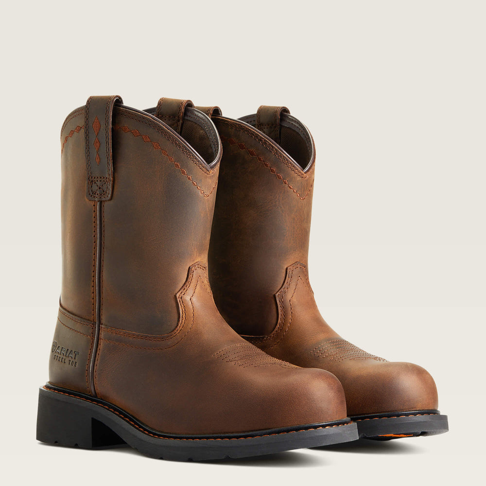 Ariat / Fatbaby Work Pull-On Steel Toe Work Boot