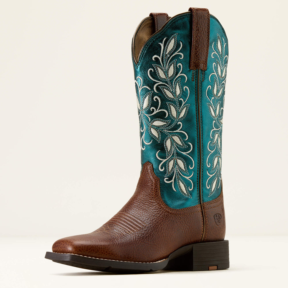 Ariat / Round Up Holly Wide Square Toe Western Boot