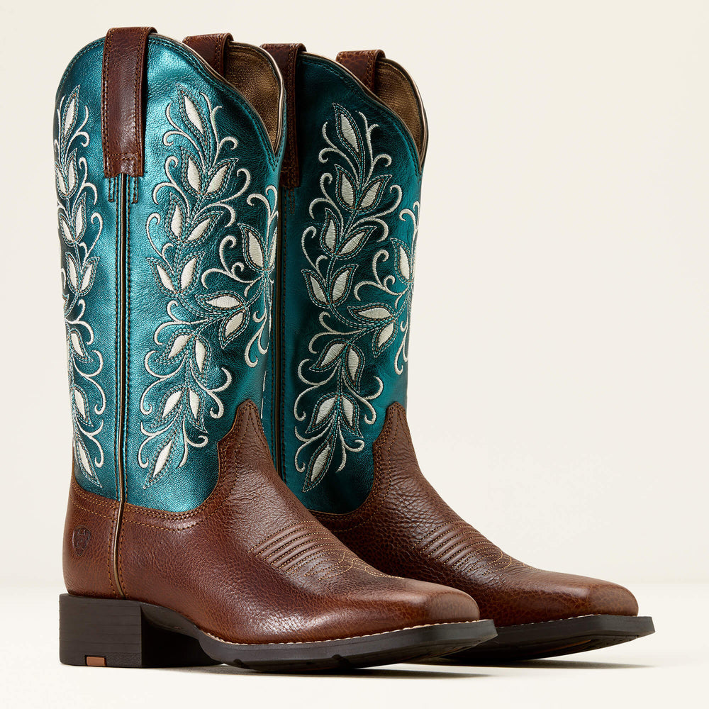 Ariat / Round Up Holly Wide Square Toe Western Boot