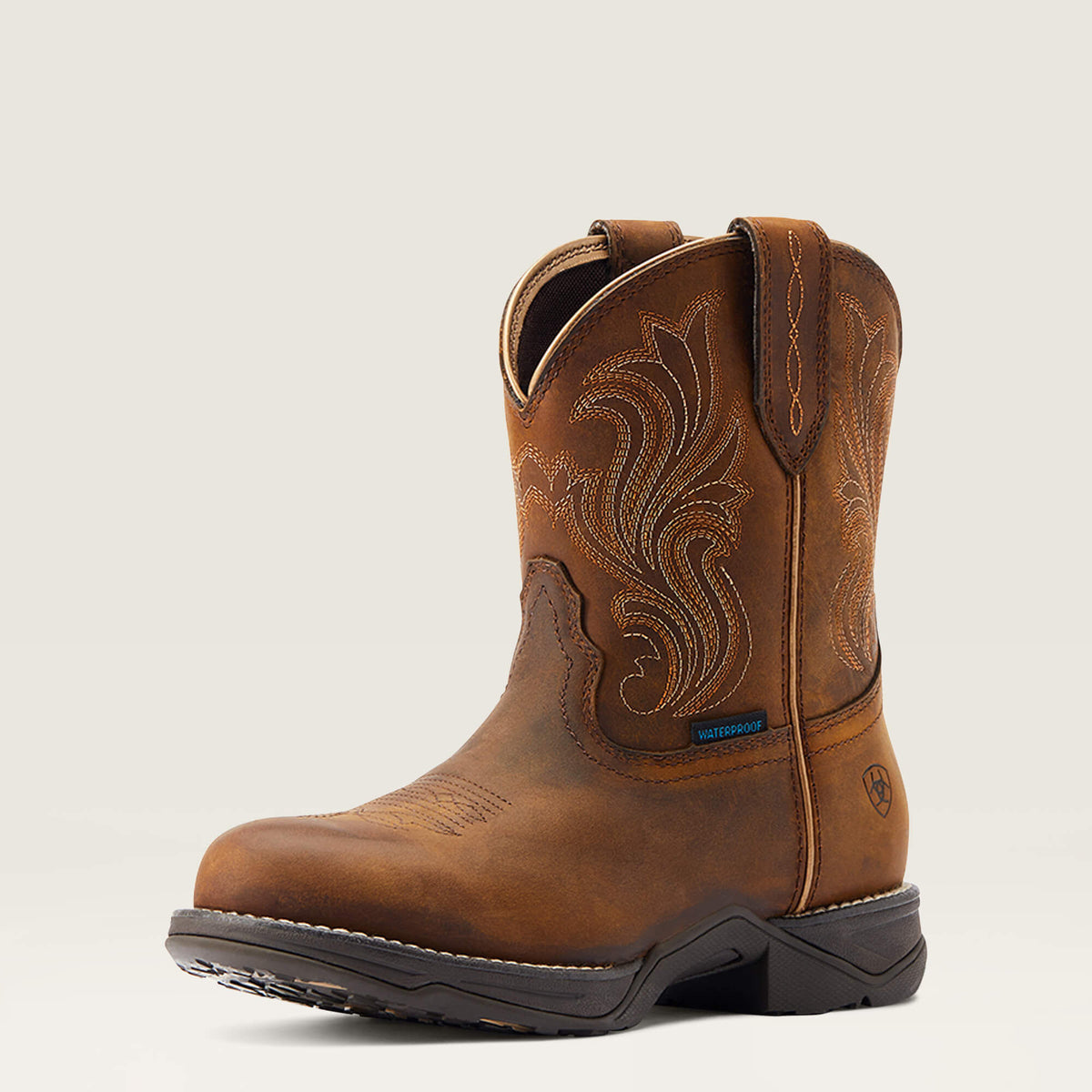 Ariat / Anthem Round Toe Shortie Waterproof Western Boot