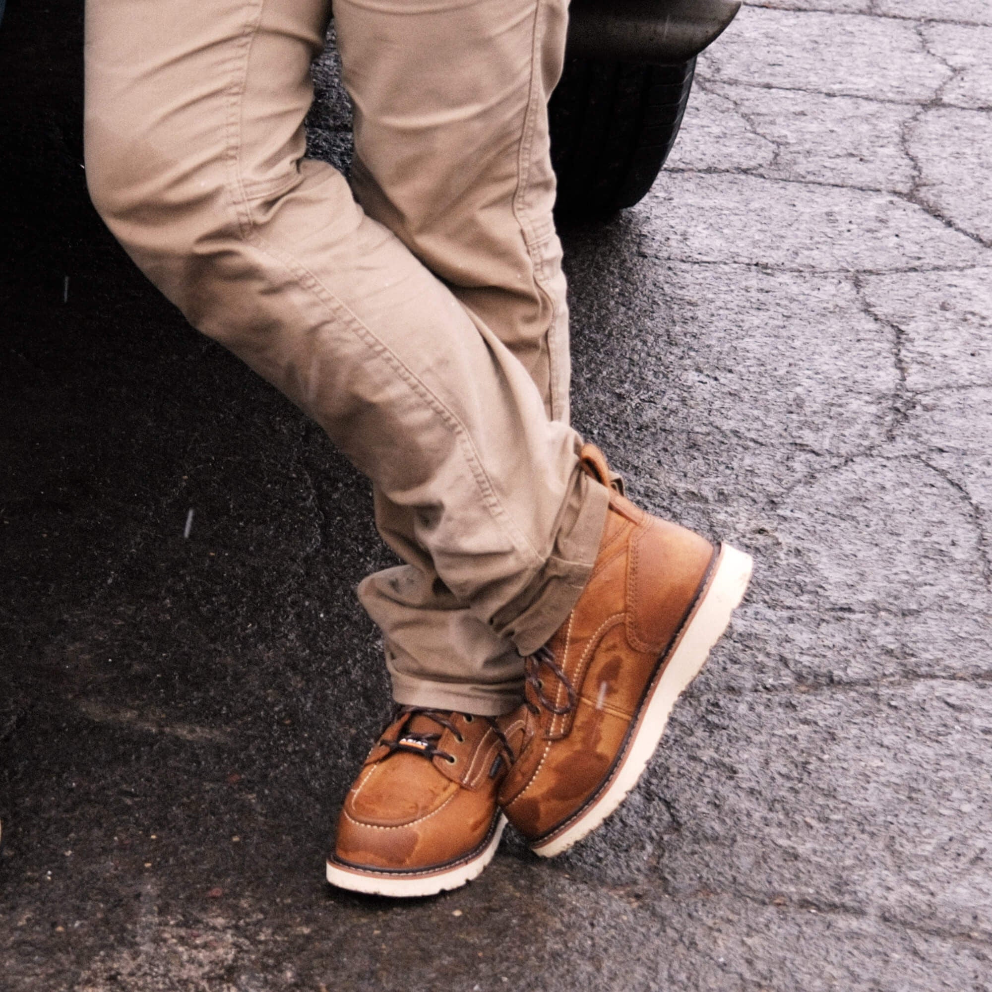 Ariat / Rebar Wedge Moc Toe Waterproof Composite Toe Work Boot