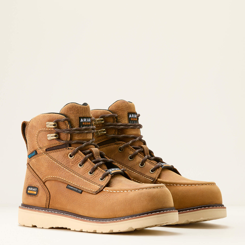 Ariat / Rebar Wedge Moc Toe Waterproof Composite Toe Work Boot