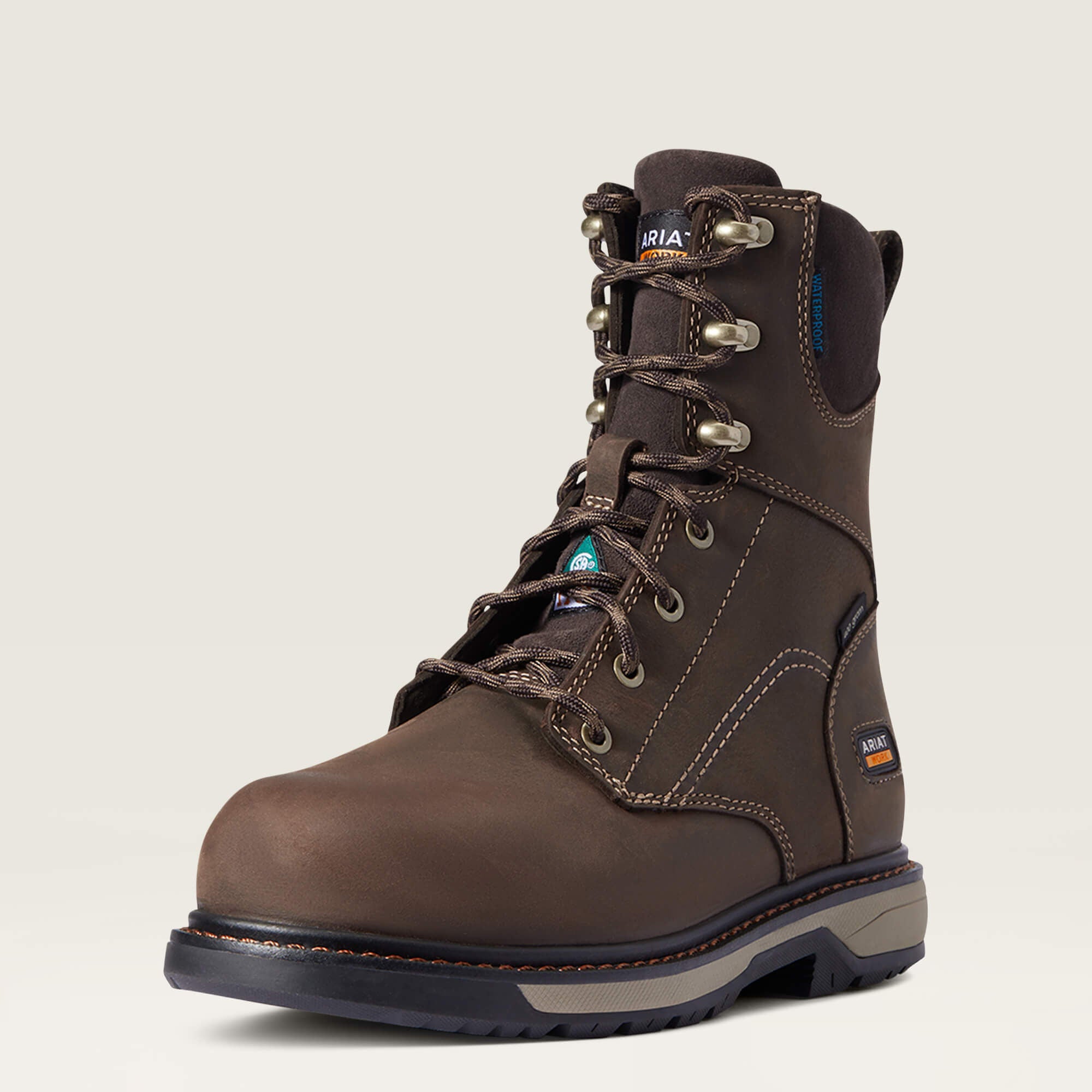 Ariat / Riveter 8" CSA Glacier Grip Waterproof 400g Composite Toe Work Boot