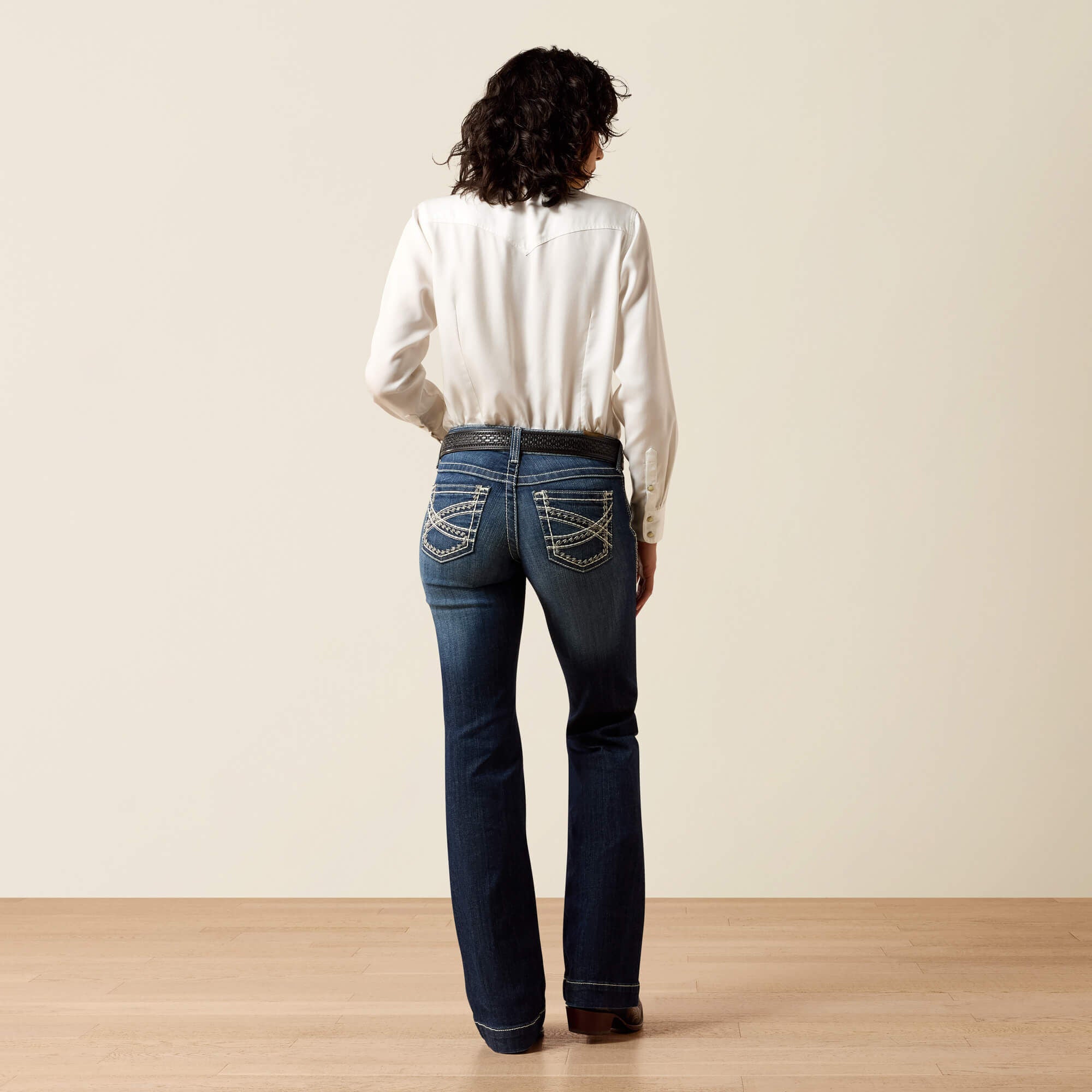 Ariat / Trouser Mid Rise Stretch Entwined Wide Leg Jean