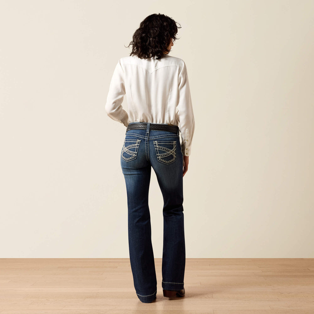 Ariat / Trouser Mid Rise Stretch Entwined Wide Leg Jean