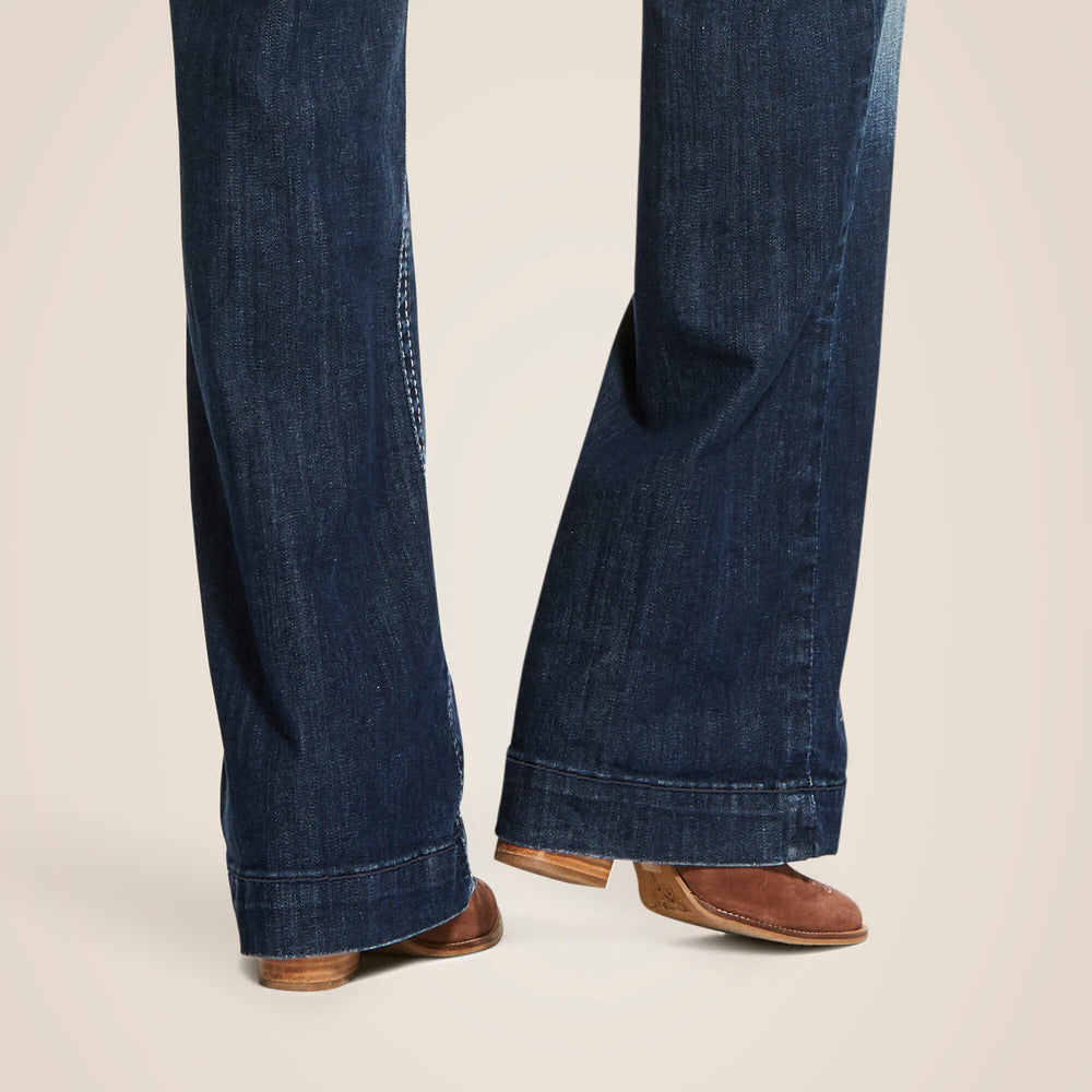 Ariat / Trouser Mid Rise Stretch Entwined Wide Leg Jean