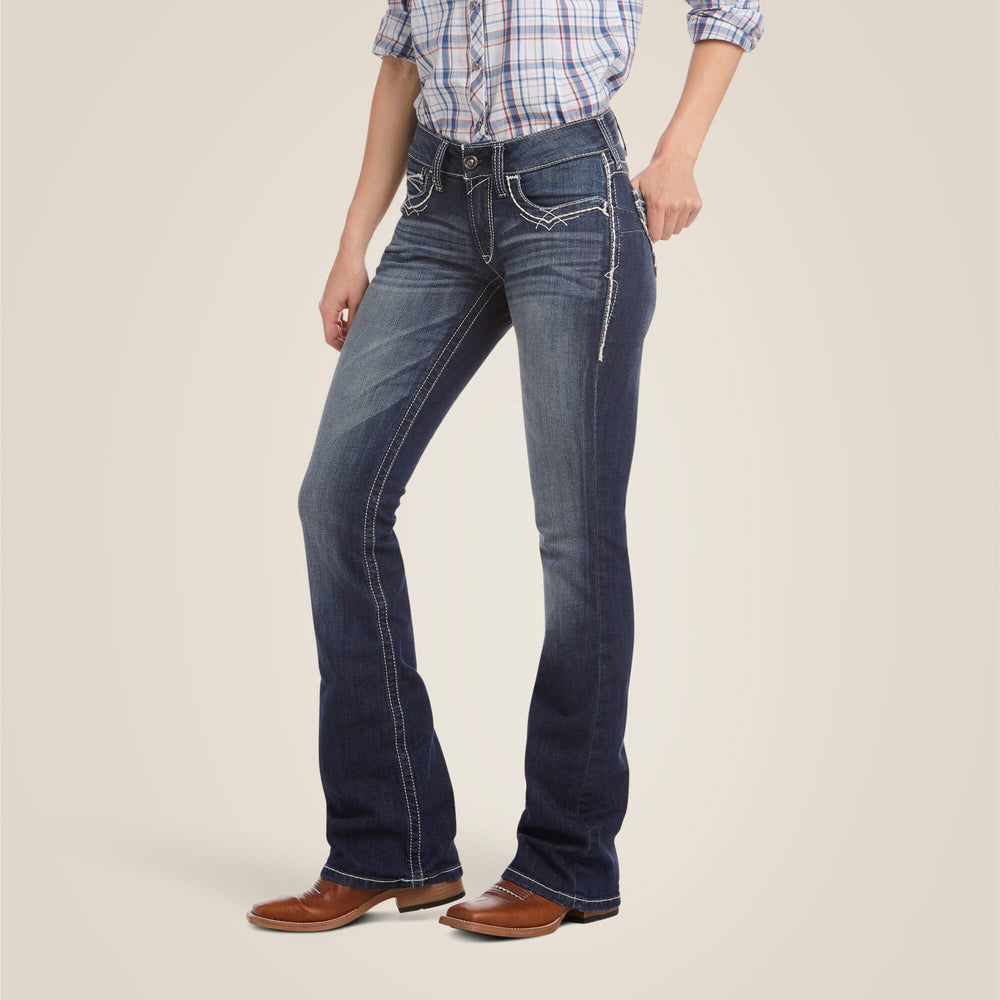 Ariat / R.E.A.L. Mid Rise Stretch Entwined Boot Cut Jean