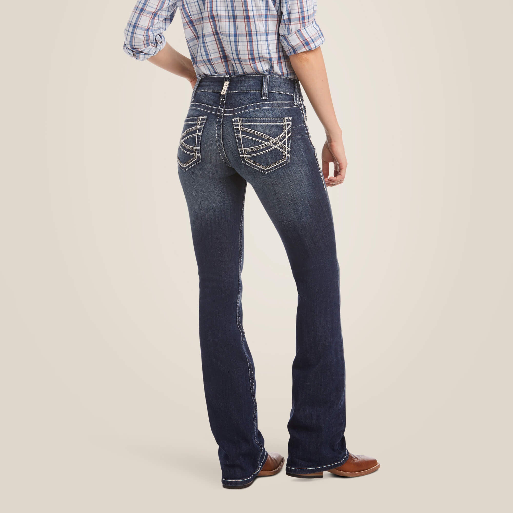 Ariat / R.E.A.L. Mid Rise Stretch Entwined Boot Cut Jean