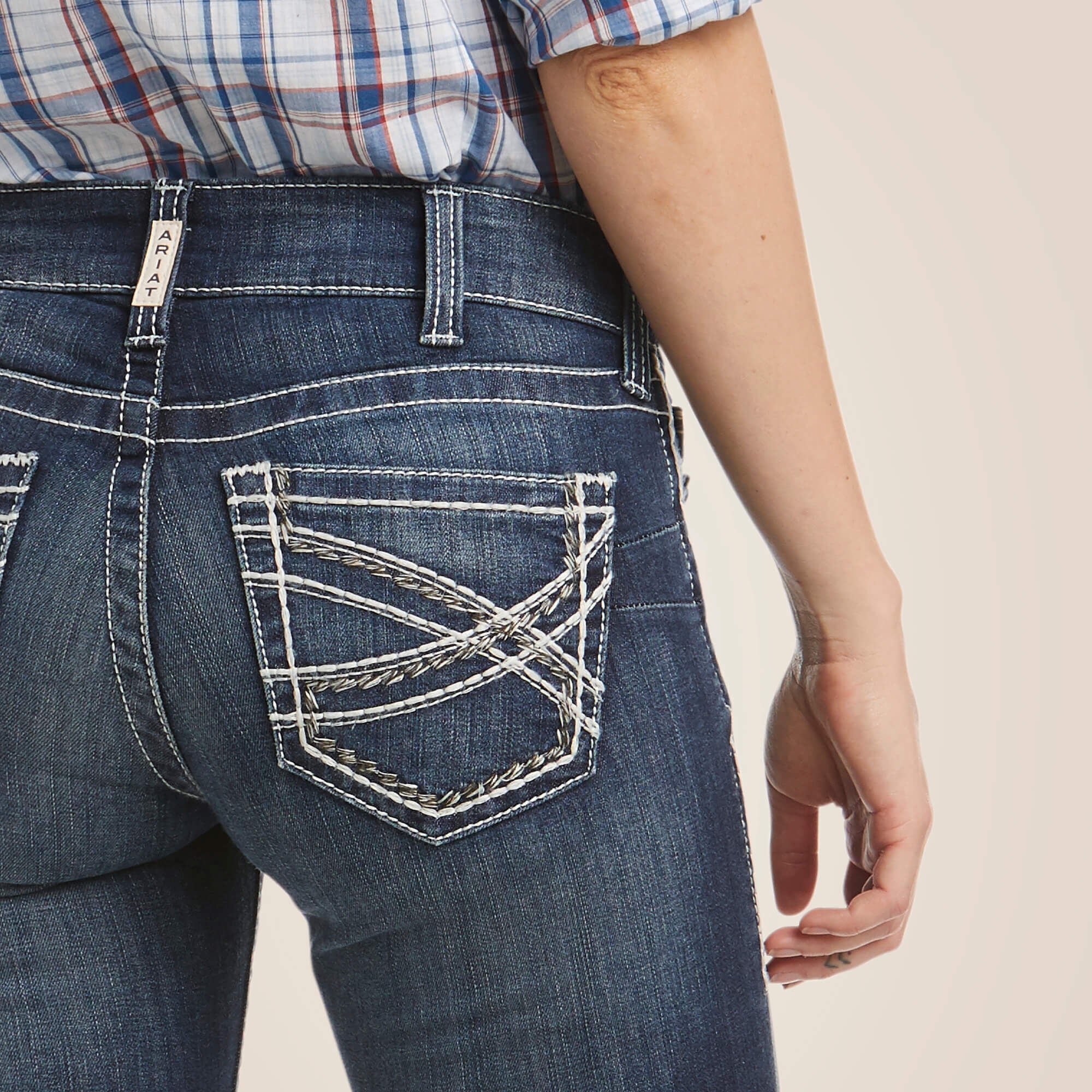 Ariat / R.E.A.L. Mid Rise Stretch Entwined Boot Cut Jean