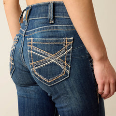 Ariat / R.E.A.L. Mid Rise Stretch Entwined Festival Boot Cut Jean