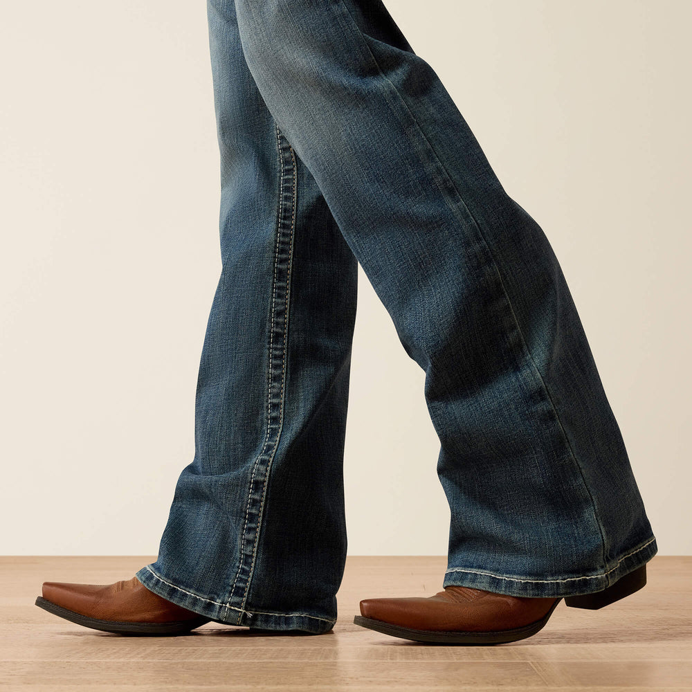 Ariat / R.E.A.L. Mid Rise Stretch Whipstitch Boot Cut Jean