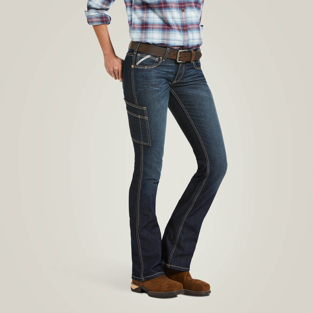 Ariat / Rebar Mid Rise DuraStretch Riveter Boot Cut Jean