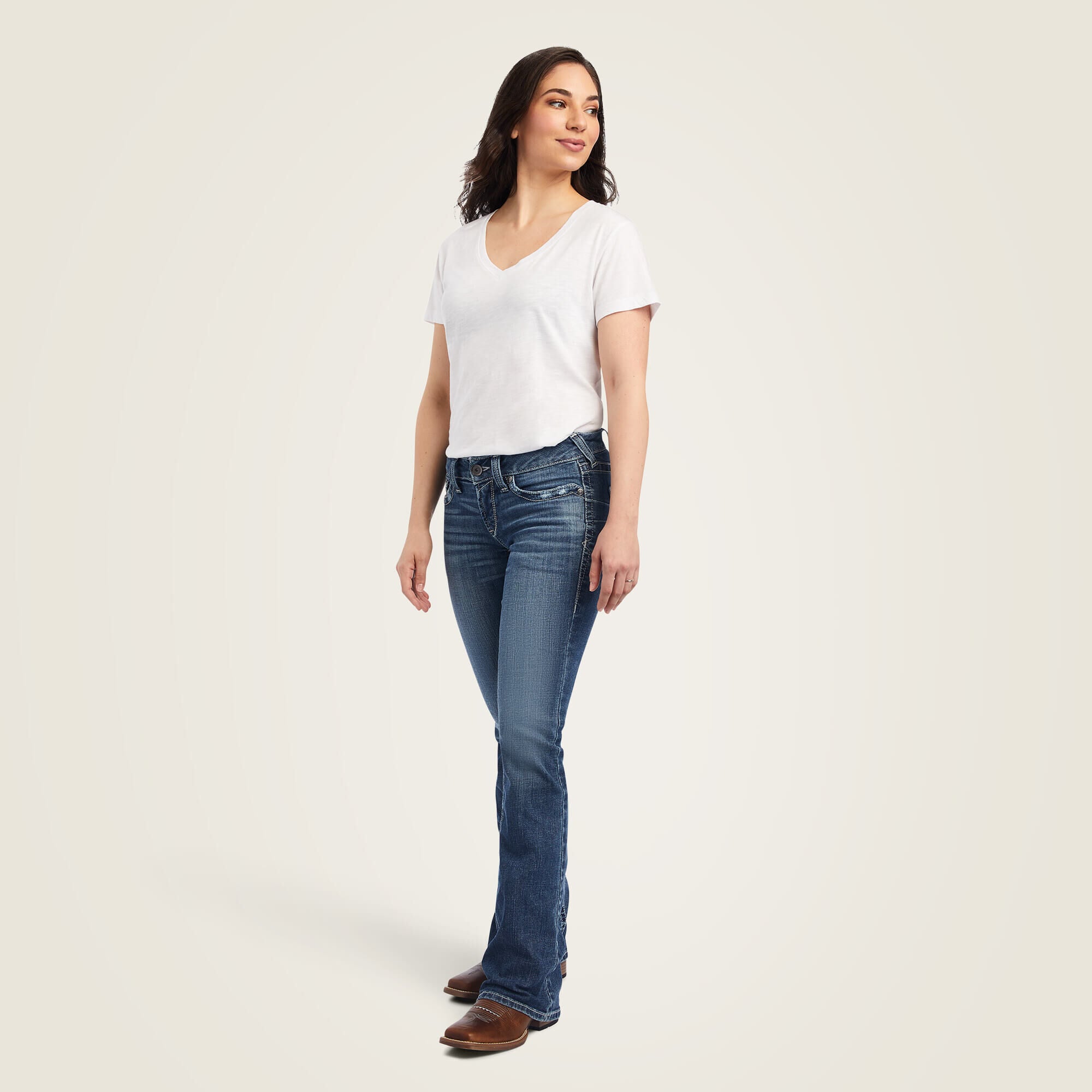 Ariat / R.E.A.L. Mid Rise Raquel Boot Cut Jean