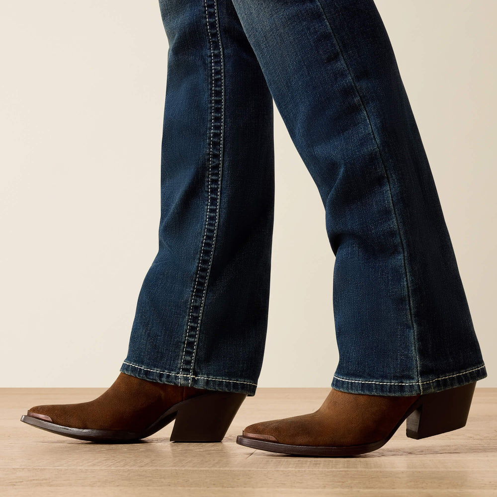 Ariat / R.E.A.L. Mid Rise Stretch Icon Stackable Straight Leg Jean