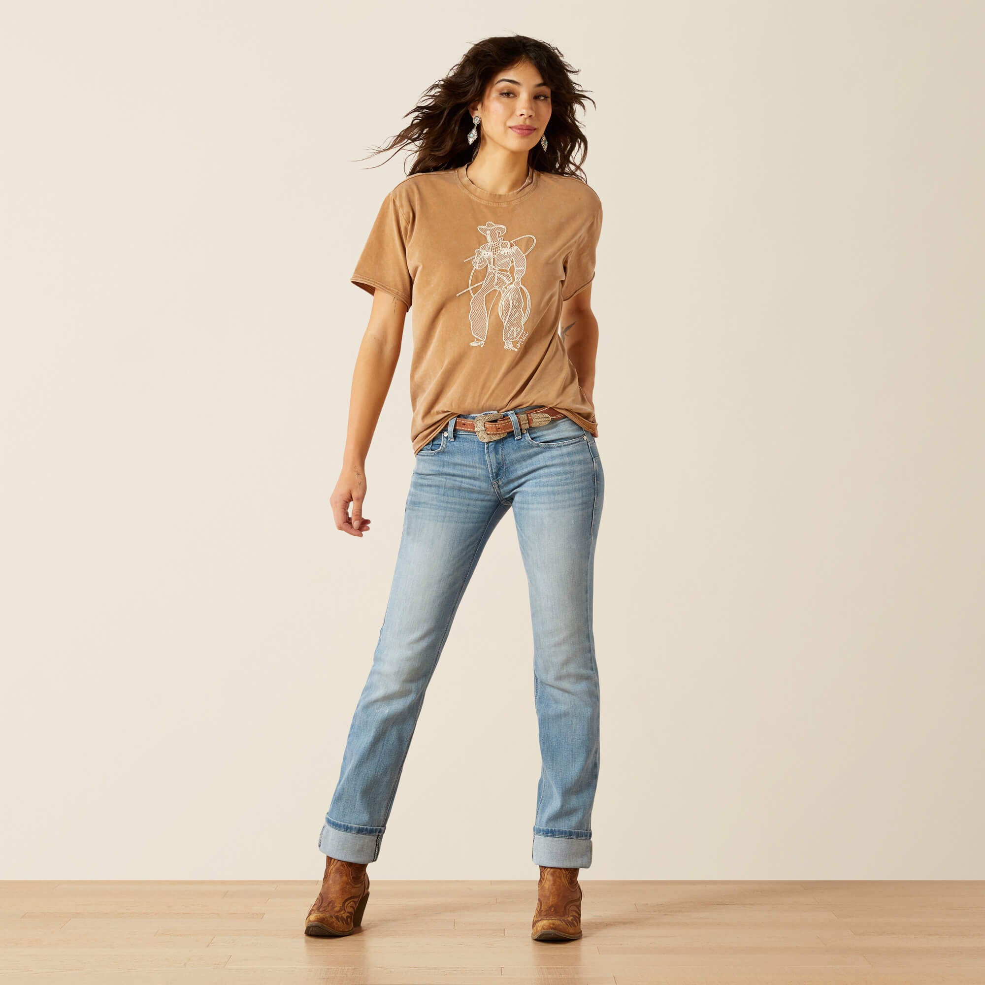 Ariat / Mid Rise Alessia Straight Leg Jean