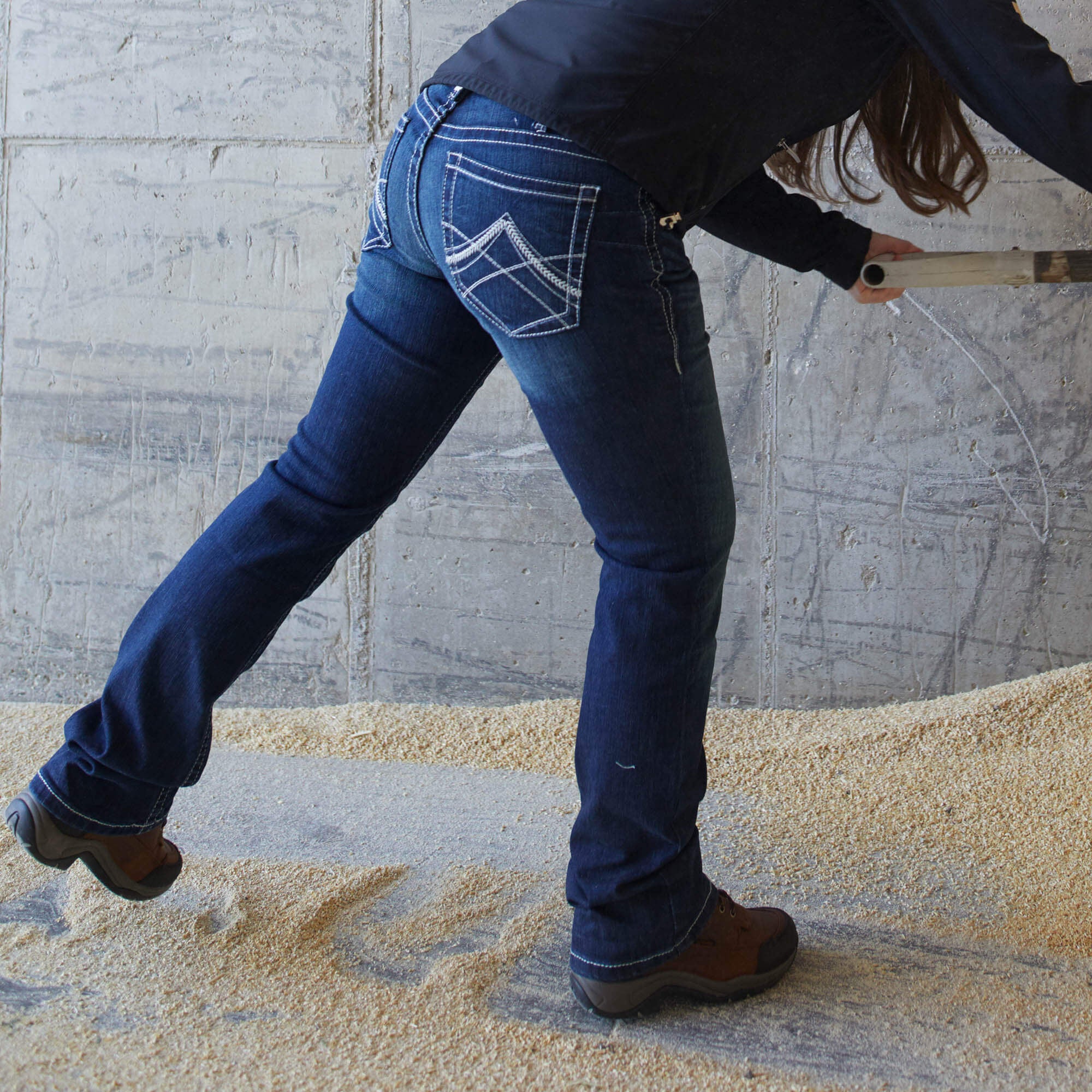 Ariat / R.E.A.L. Mid Rise Stretch Whipstitch Boot Cut Jean