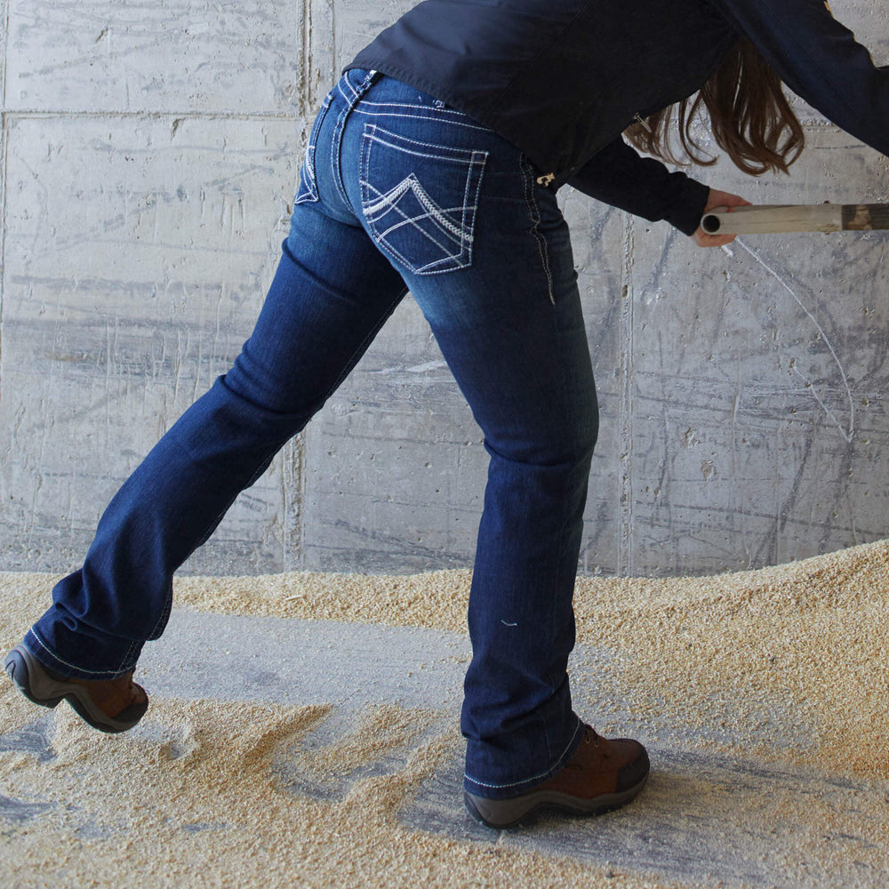 Ariat / R.E.A.L. Mid Rise Stretch Whipstitch Boot Cut Jean