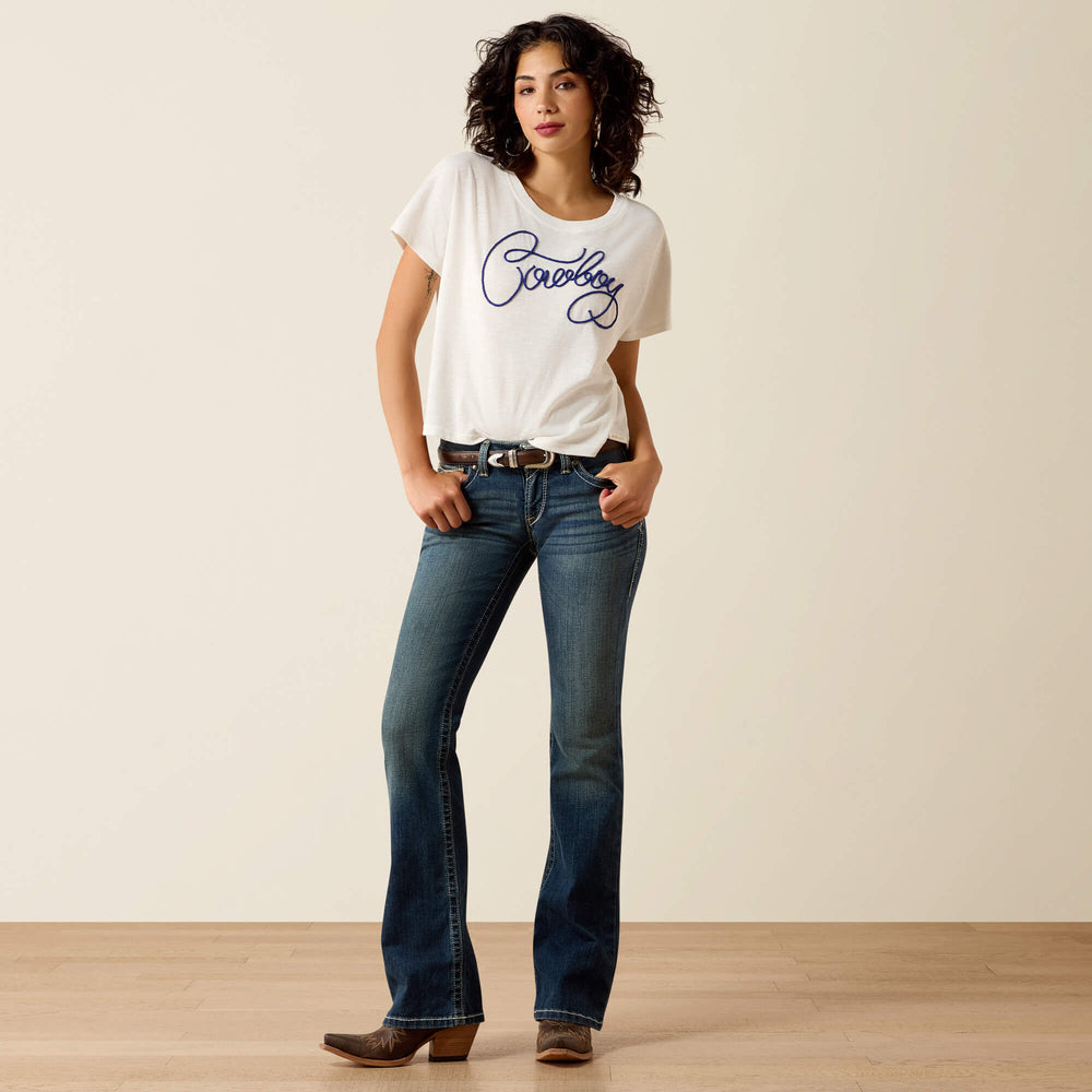 Ariat / R.E.A.L. Mid Rise Stretch Whipstitch Boot Cut Jean
