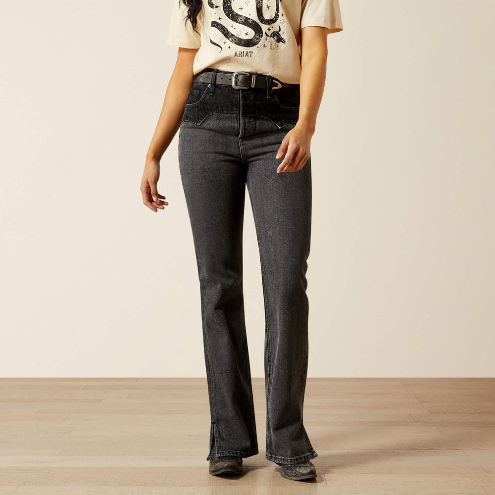Ariat / Ultra High Rise Cheyenne Yoke Tomboy Boot Cut Jean