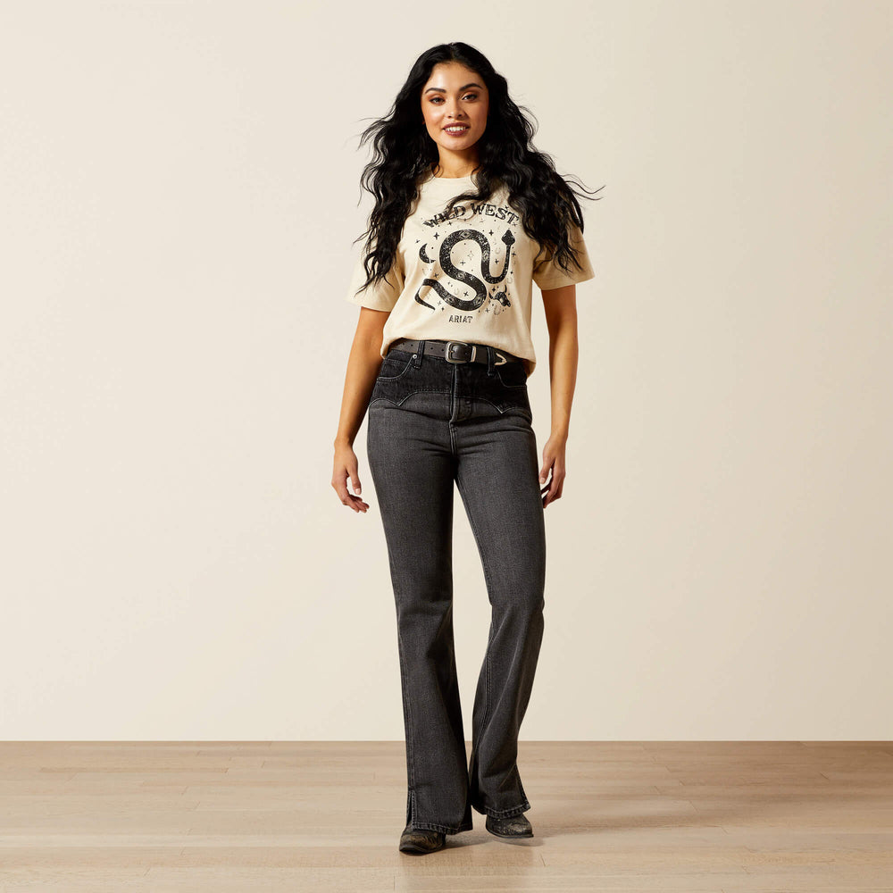 Ariat / Ultra High Rise Cheyenne Yoke Tomboy Boot Cut Jean