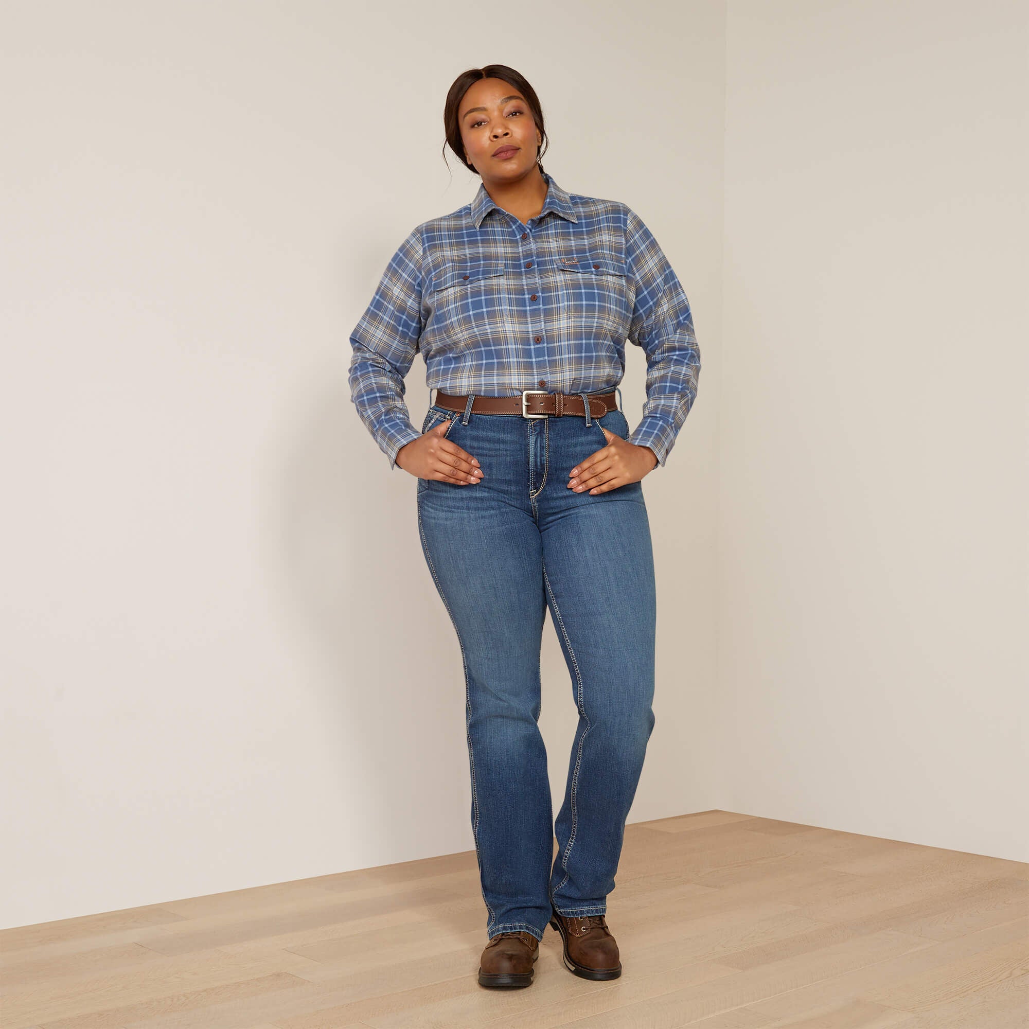 Ariat / Rebar High Rise Riveter Straight Jean