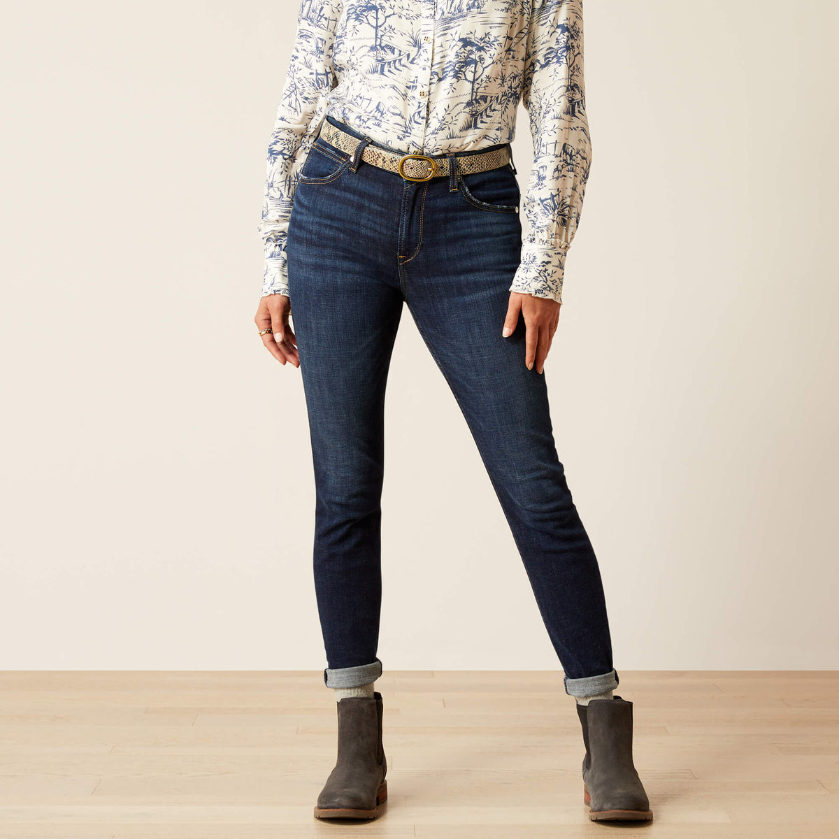 Ariat / High Rise Bridle Skinny Jeans