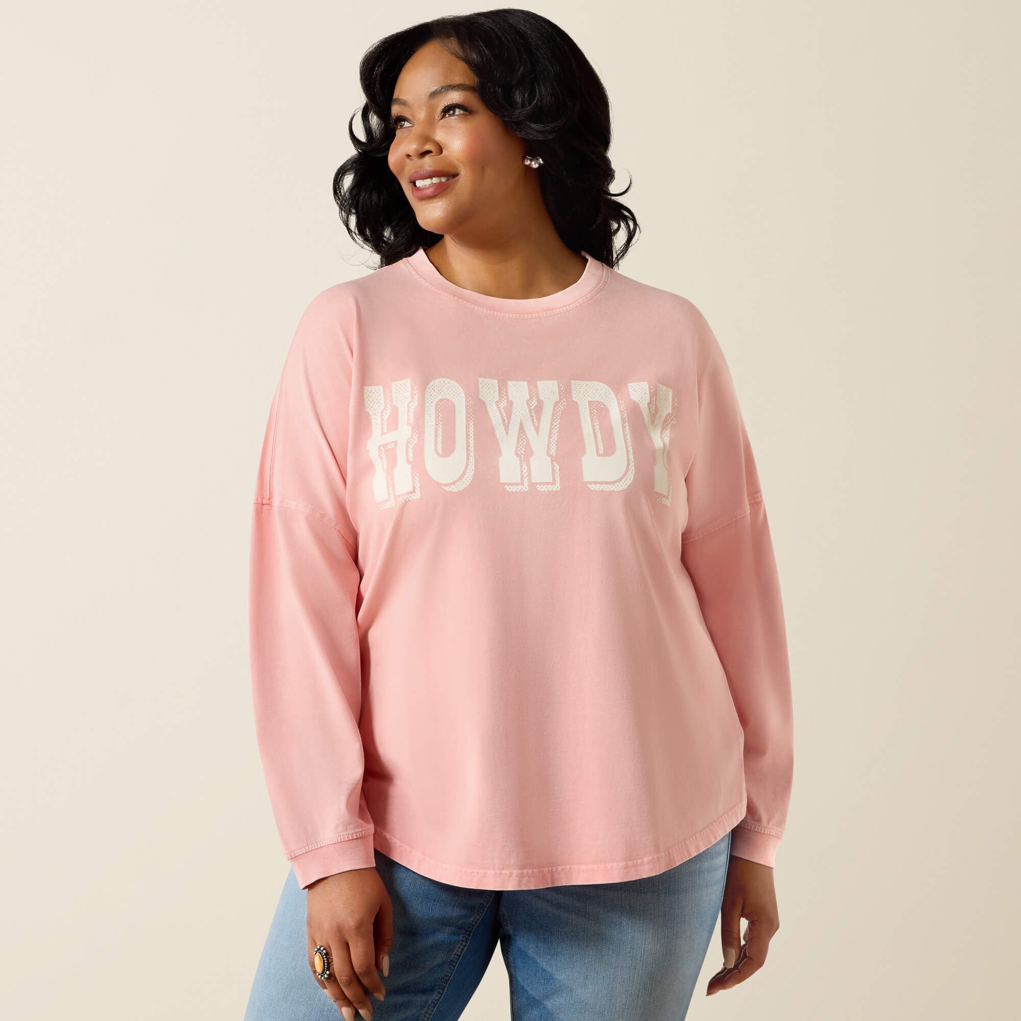 Ariat / Canvas Oversized Long Sleeve T-Shirt