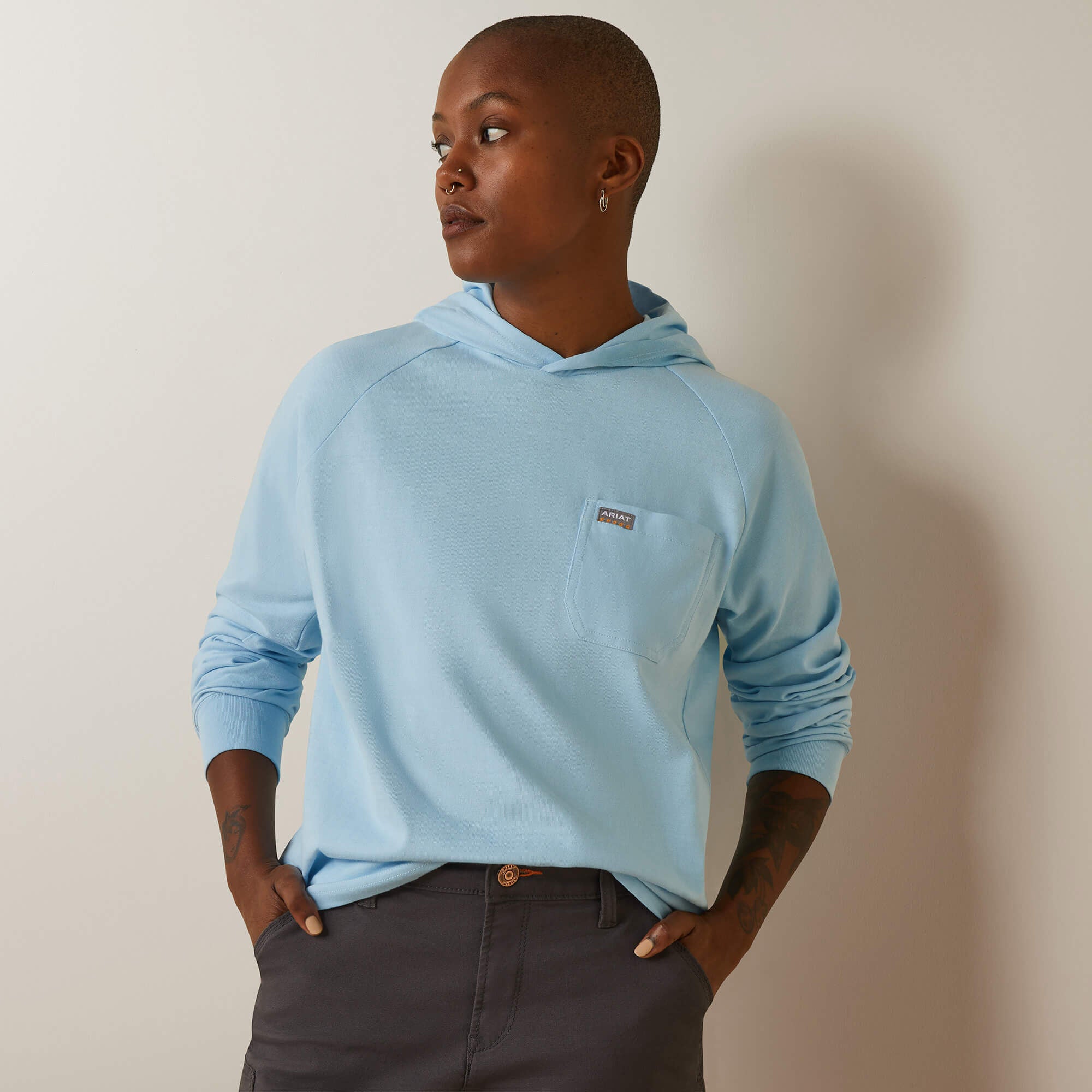 Ariat / Rebar Cotton Strong Hooded T-Shirt