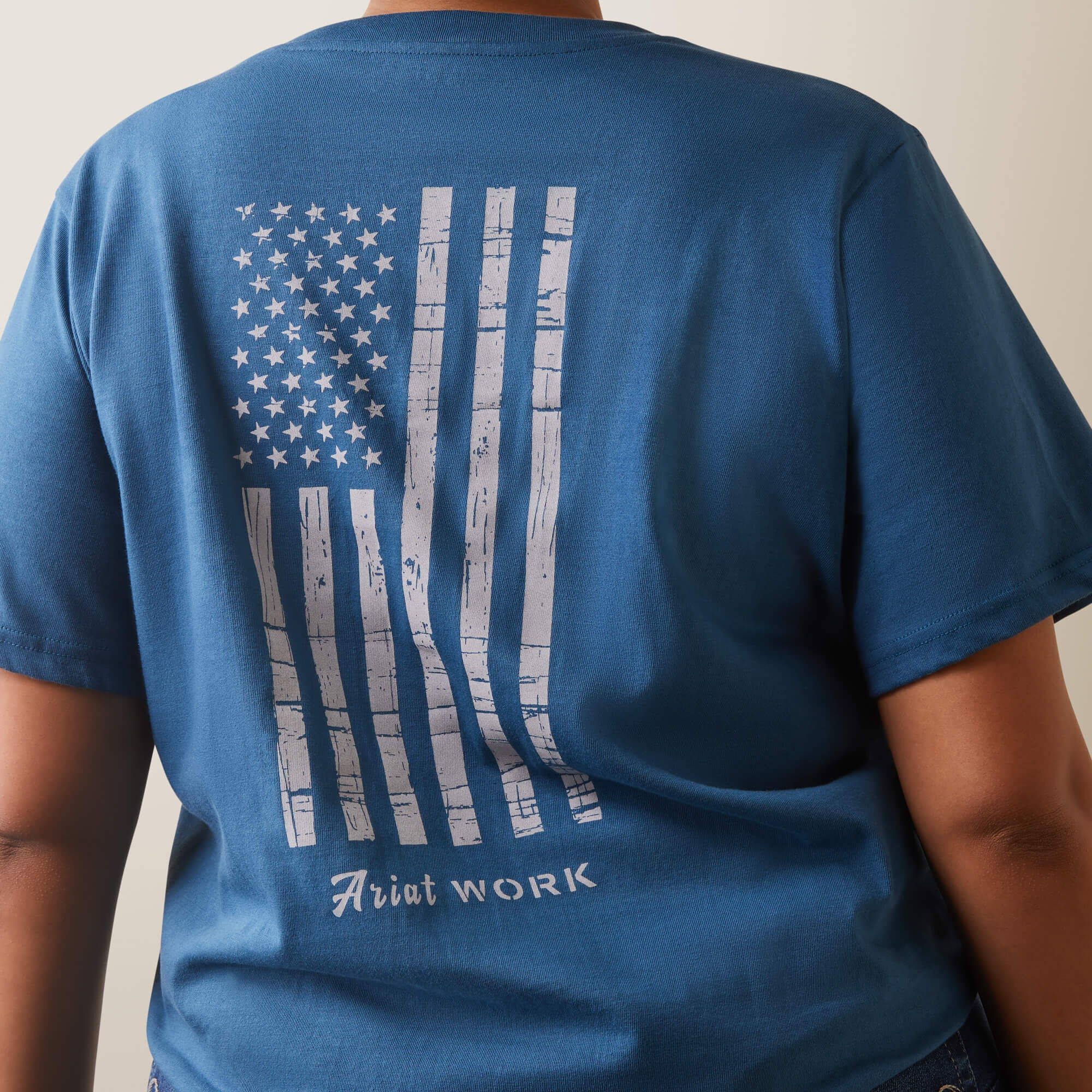 Ariat / Rebar Cotton Strong American Flag Graphic T-Shirt