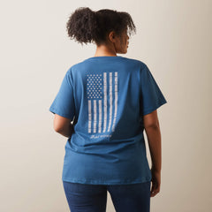 Ariat / Rebar Cotton Strong American Flag Graphic T-Shirt