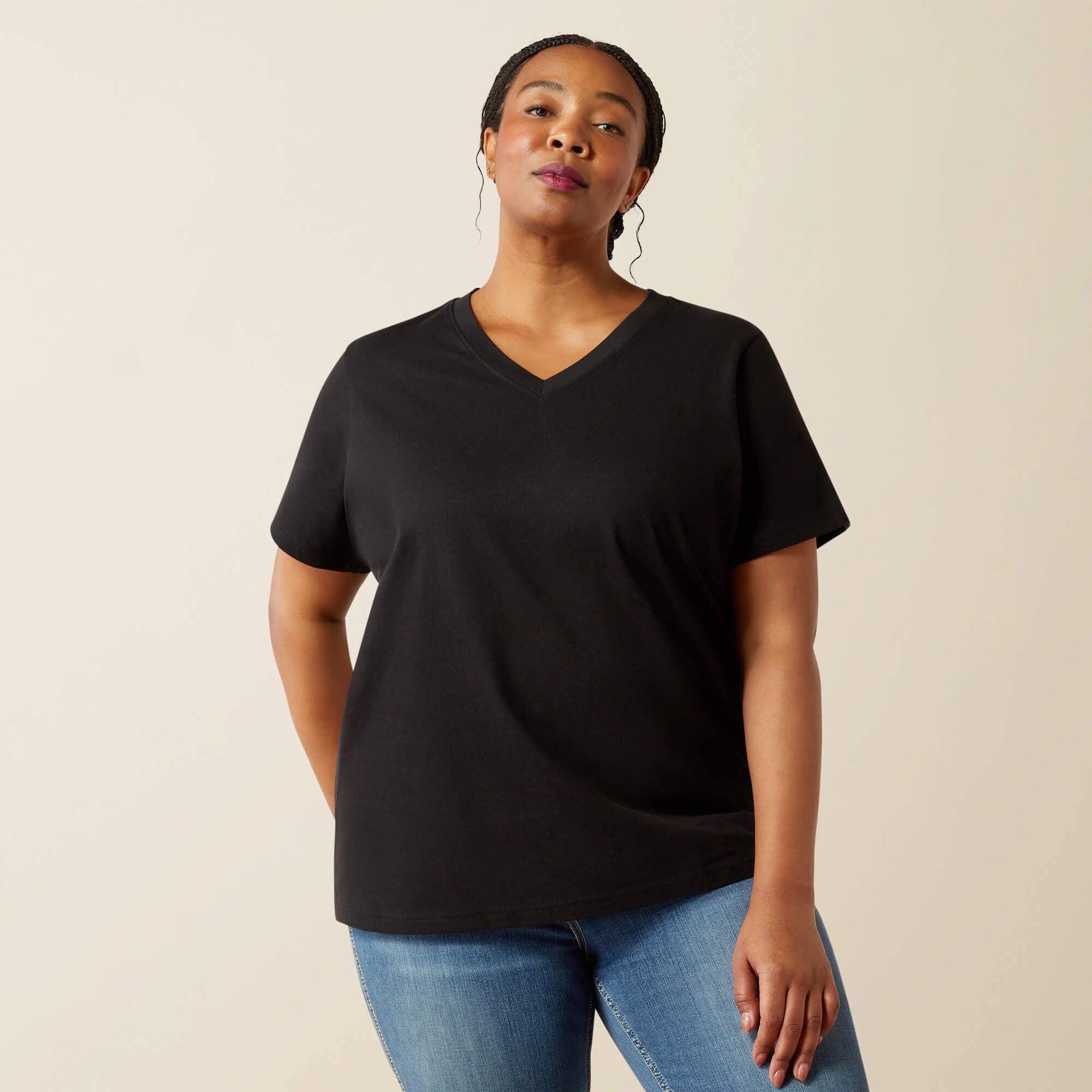 Ariat / Rebar Cotton Strong Standard V-Neck T-Shirt