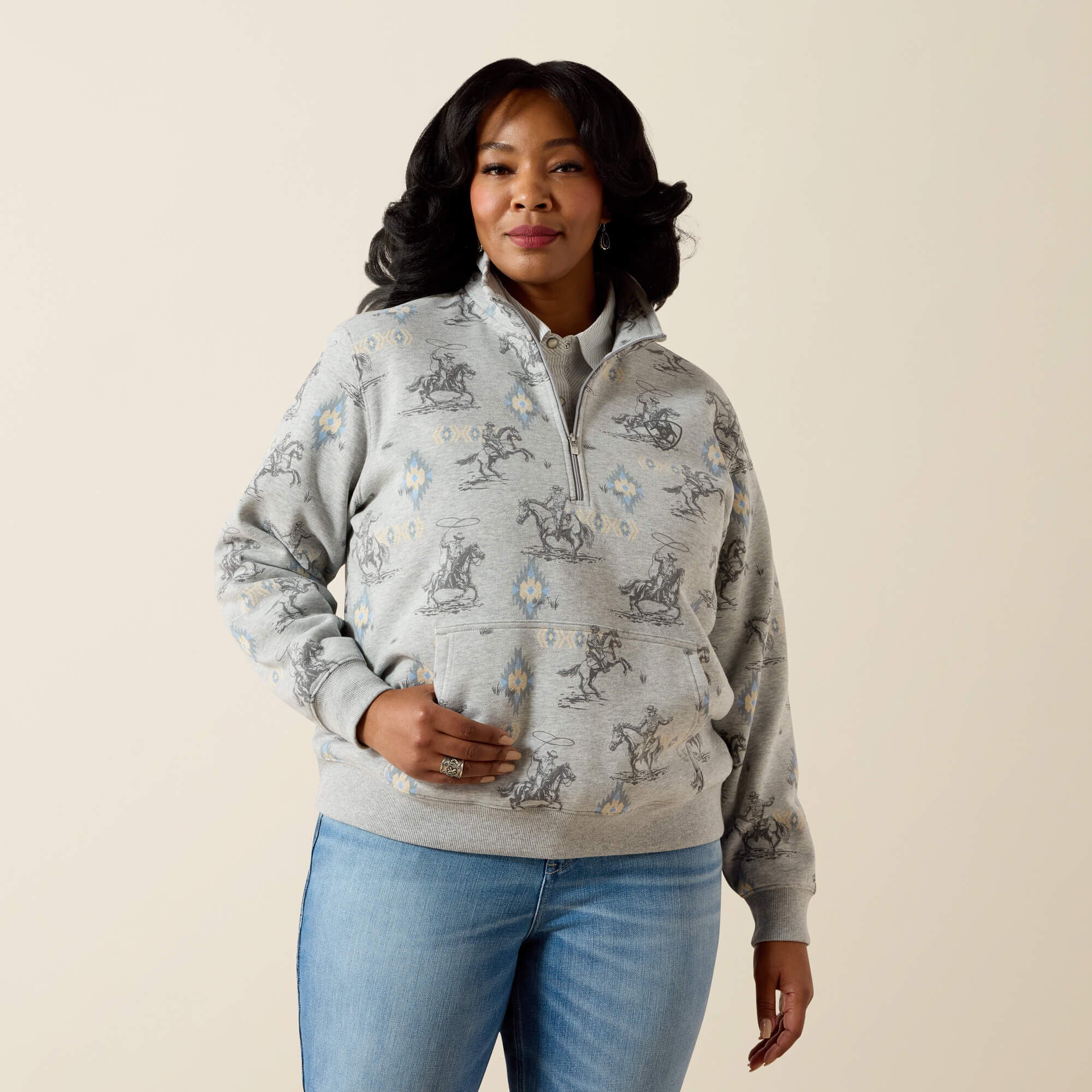 Ariat / Sapphire 1/2 Zip Sweatshirt