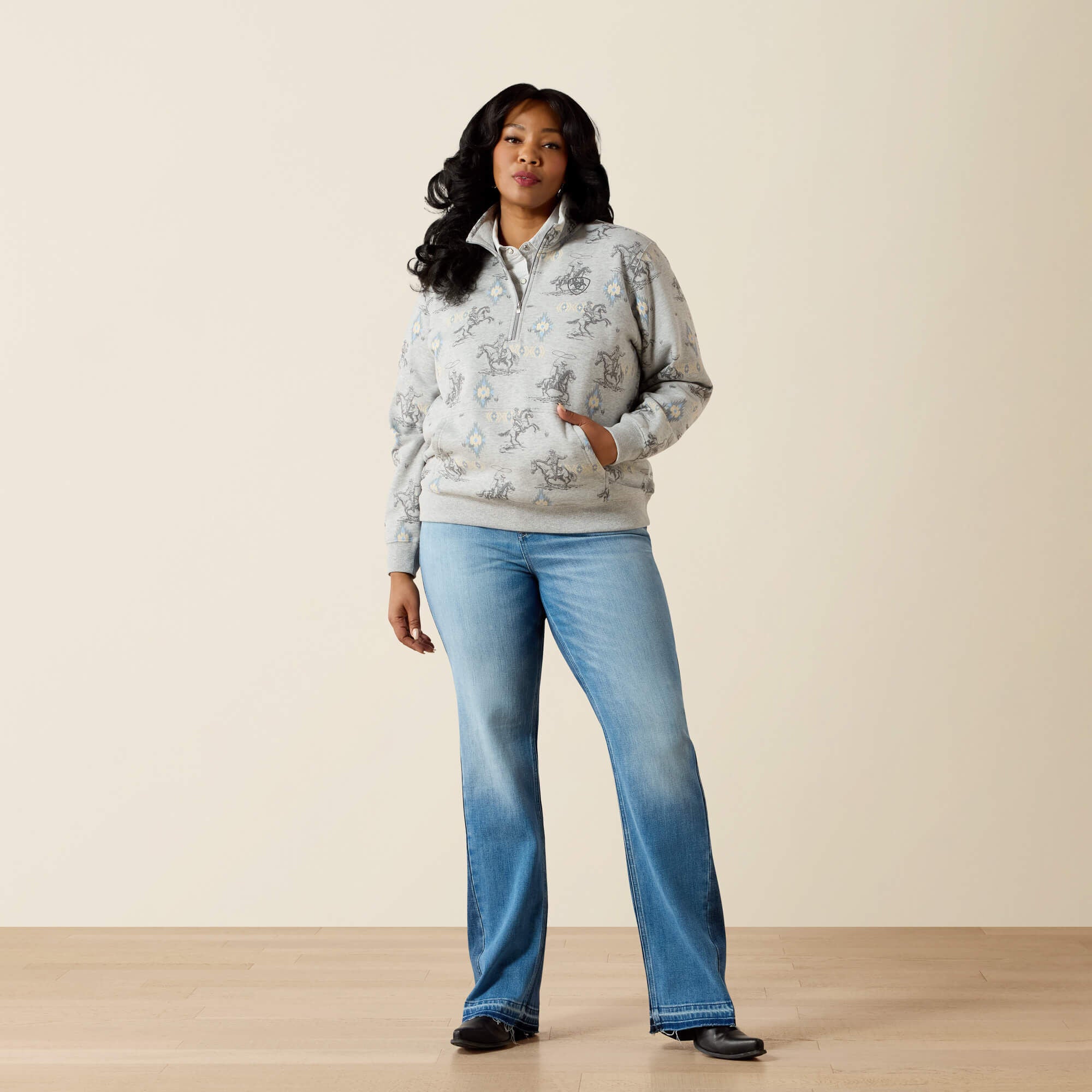 Ariat / Sapphire 1/2 Zip Sweatshirt