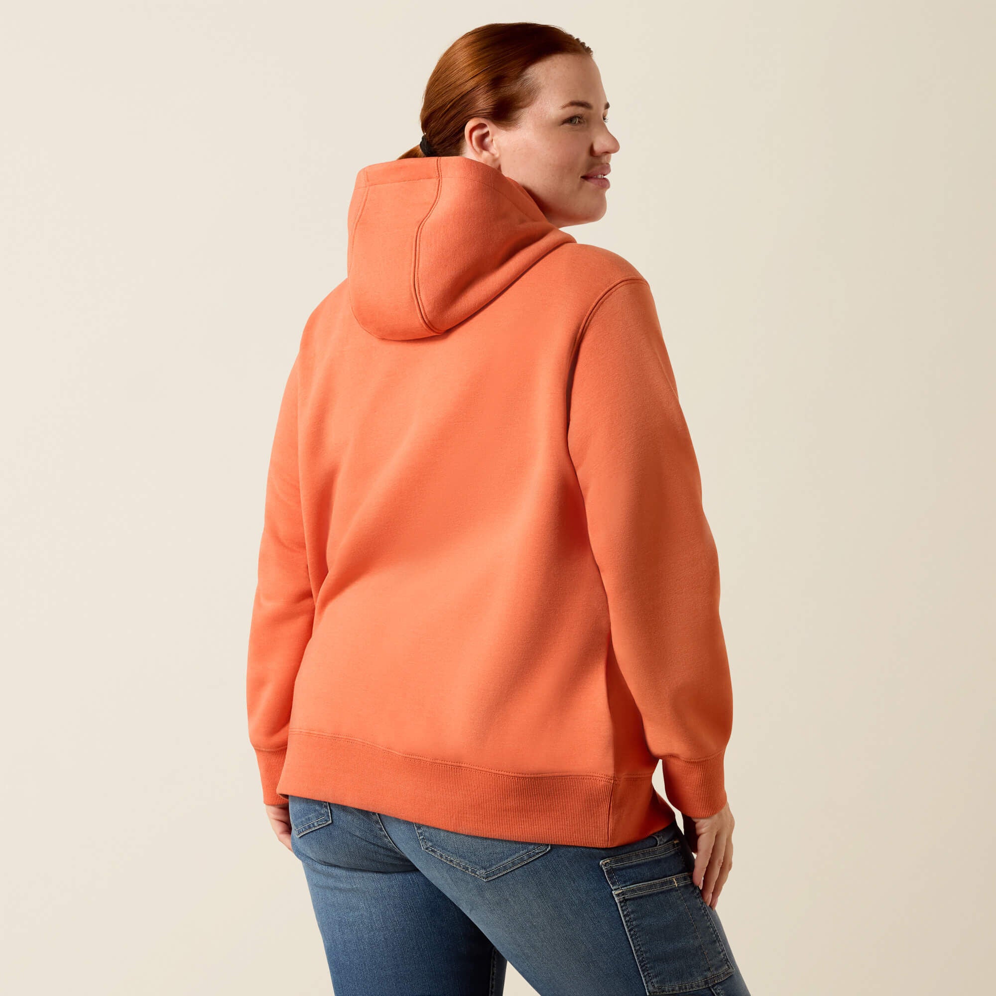 Ariat / Rebar Lightweight Logo 1/2 Zip Hoodie