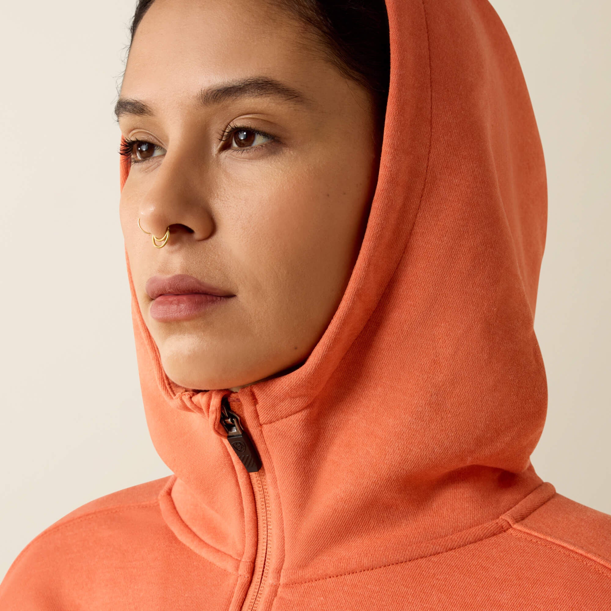 Ariat / Rebar Lightweight Logo 1/2 Zip Hoodie
