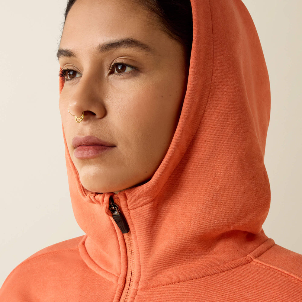 Ariat / Rebar Lightweight Logo 1/2 Zip Hoodie