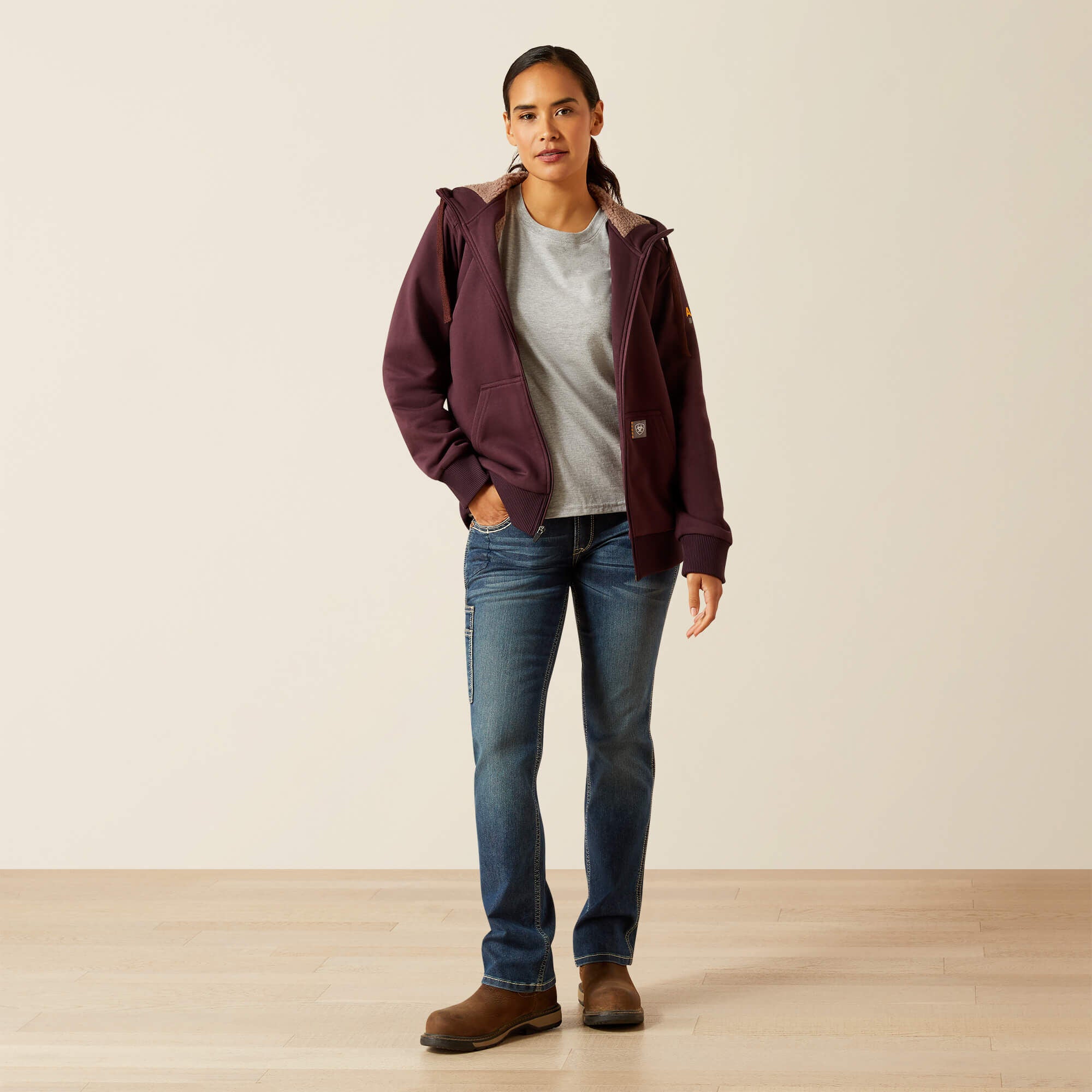 Ariat / Rebar All-Weather Sherpa Full Zip Hoodie