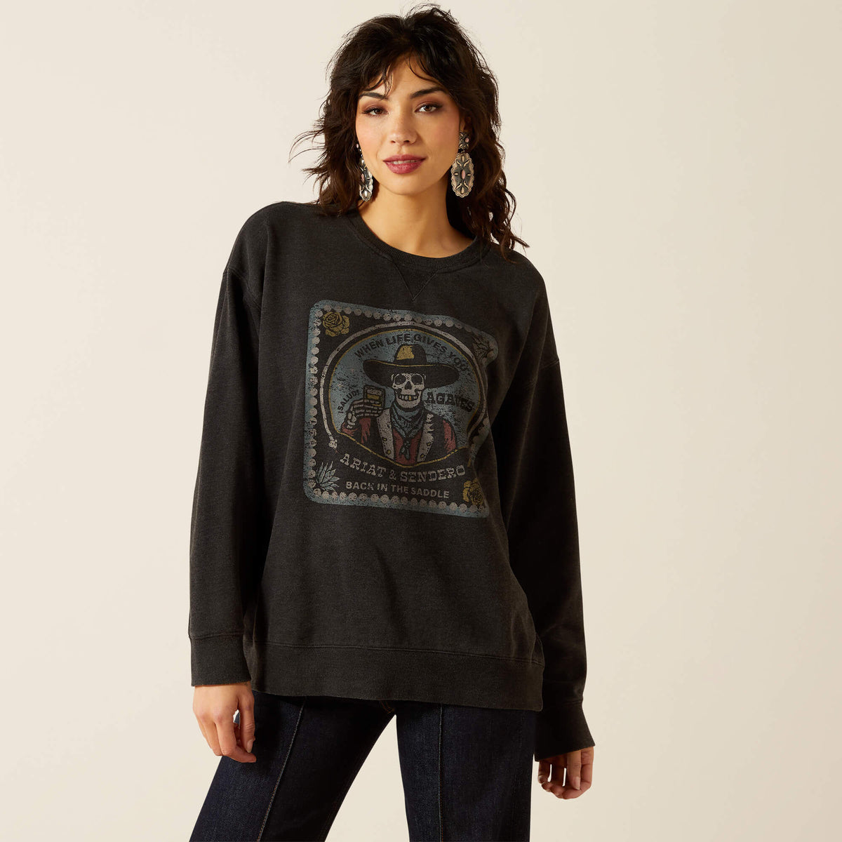 Ariat / Oversize Sendero When Life Gives You Agaves Sweatshirt