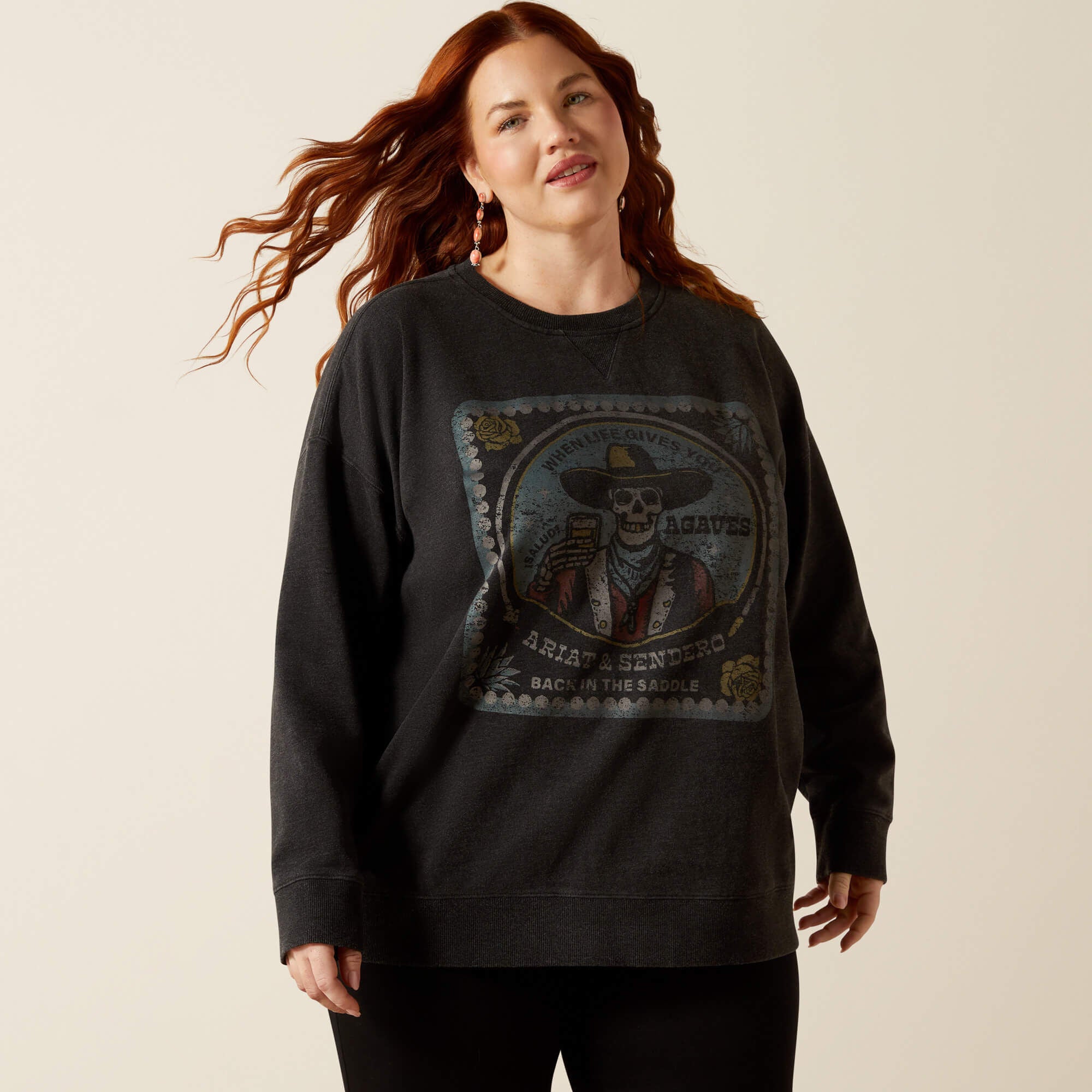 Ariat / Oversize Sendero When Life Gives You Agaves Sweatshirt