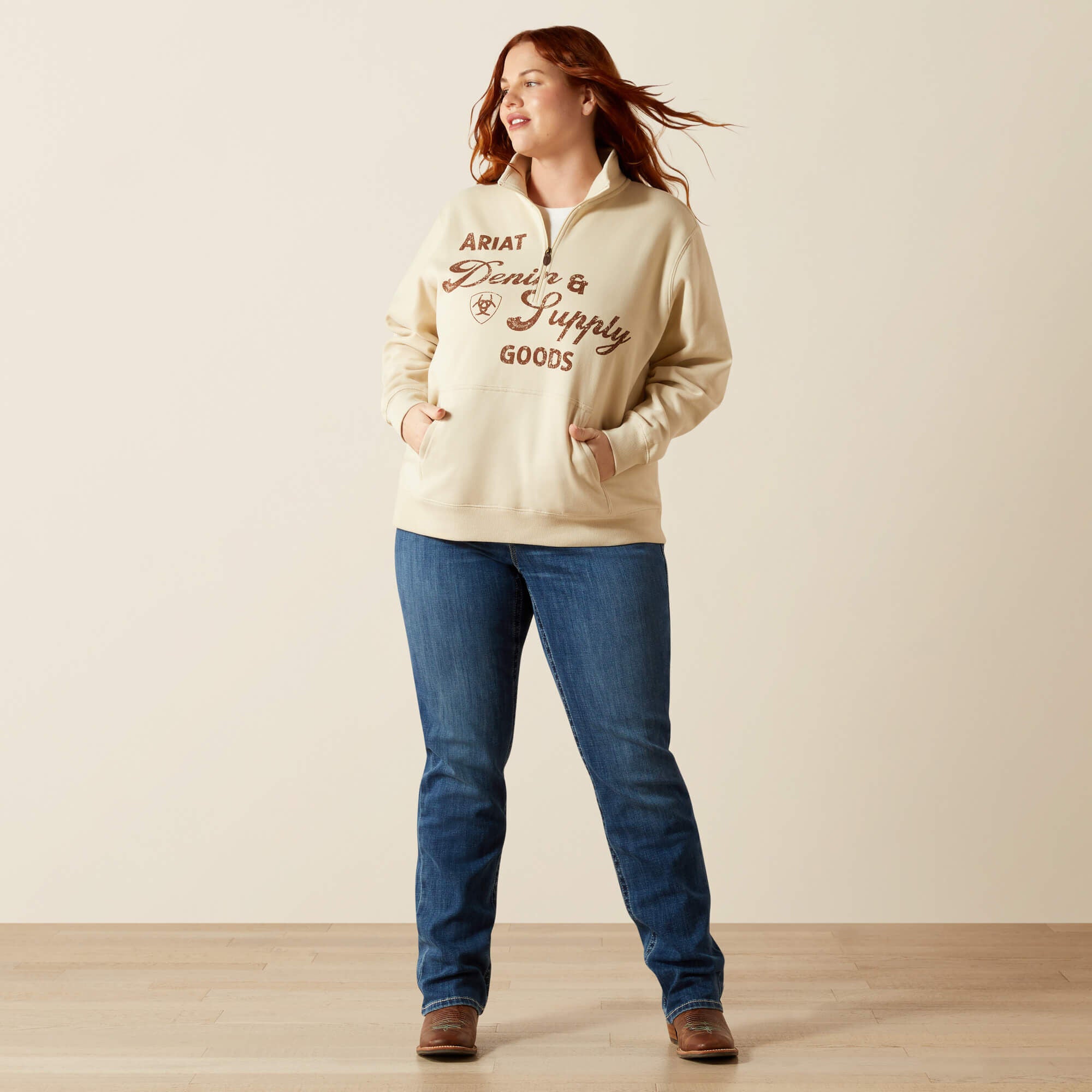 Ariat / Denim and Supply 1/2 Zip Sweatshirt